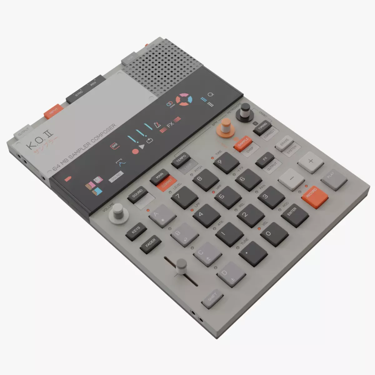 teenage engineering EP133 KO II 3D model_0