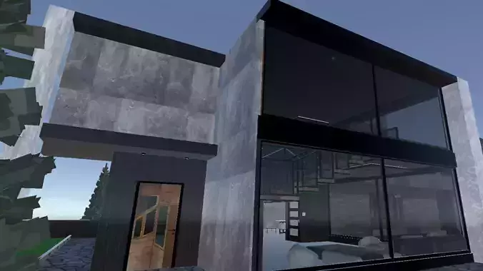 3D House Modeling Free 3D model