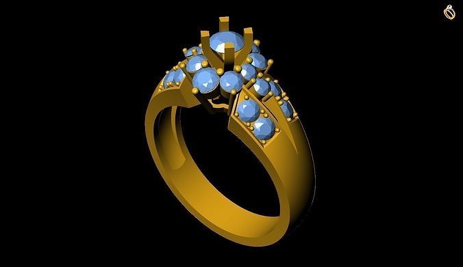 Girl Ring 3D print model