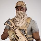 Casual Soldier 07 Low-poly 3D model_5