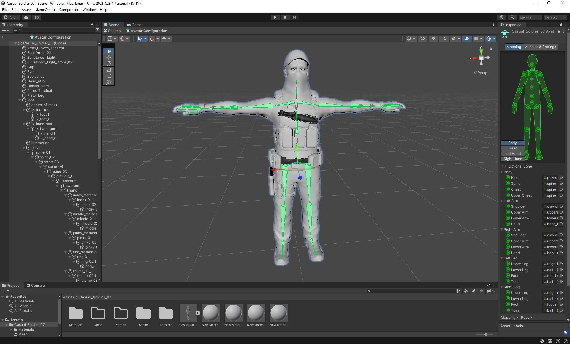 Casual Soldier 07 Low-poly 3D model_3
