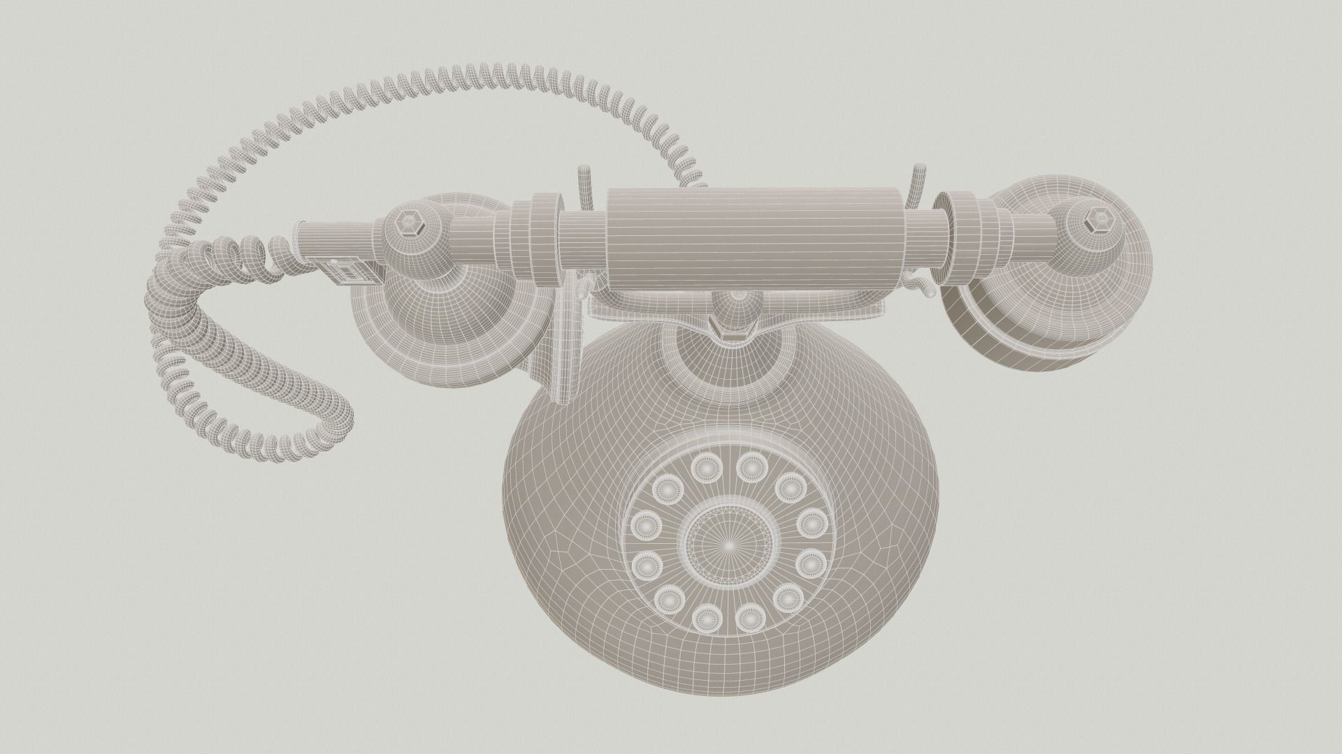 Vintage Phone 3D model_11