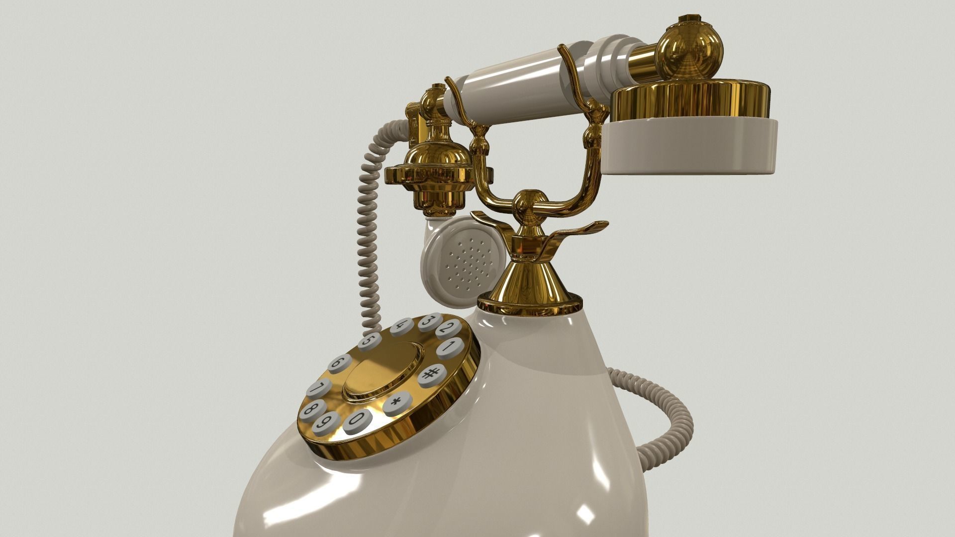 Vintage Phone 3D model_8