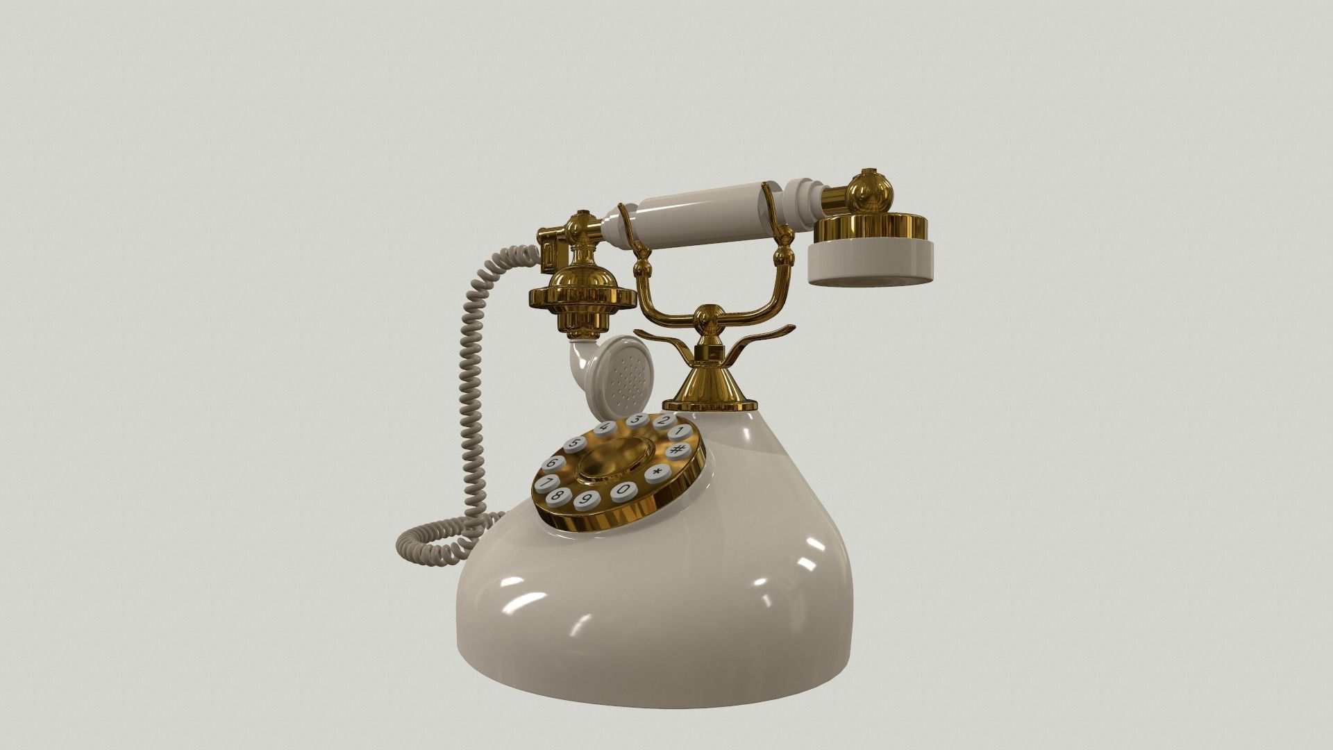 Vintage Phone 3D model_6