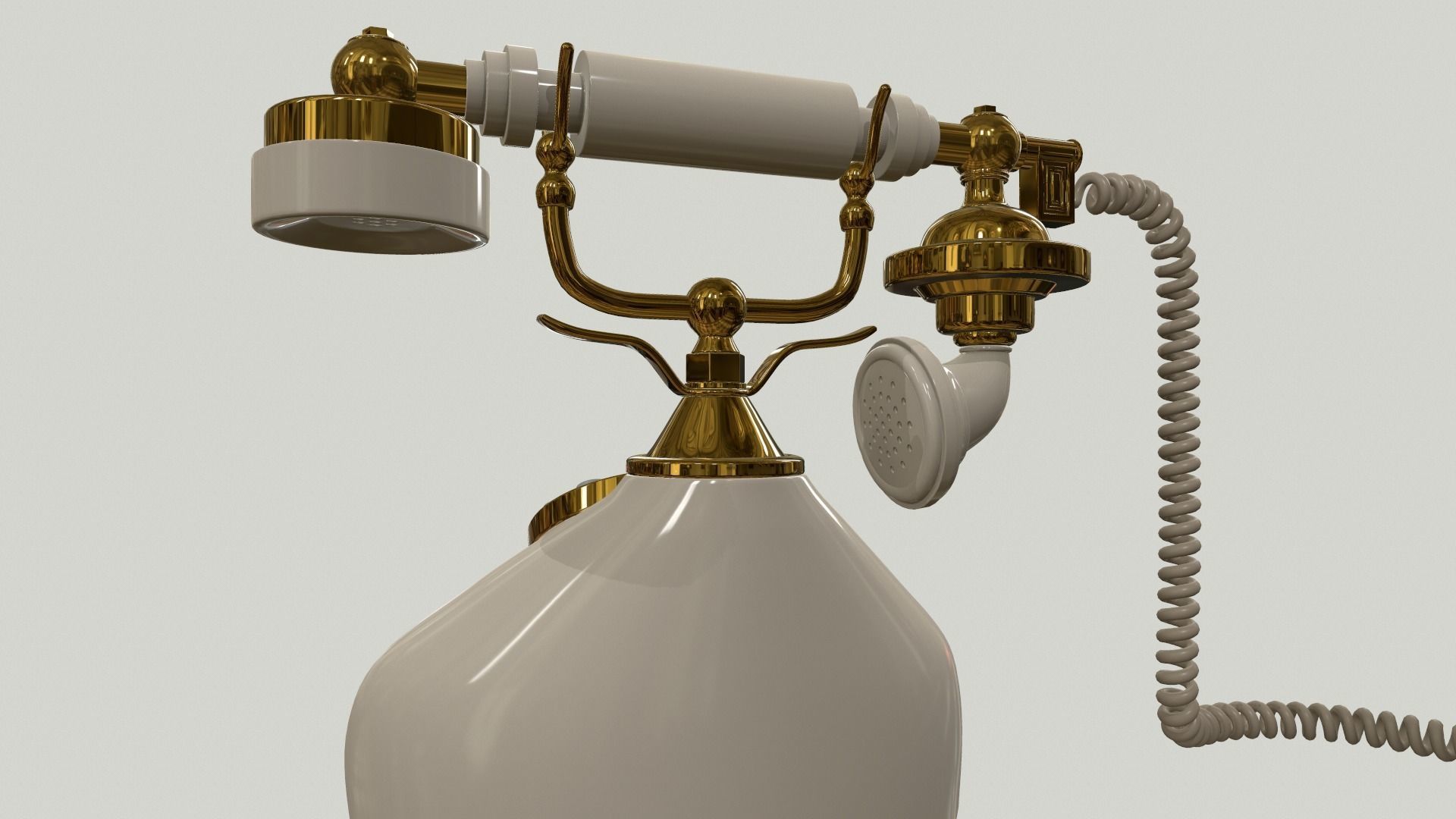 Vintage Phone 3D model_4