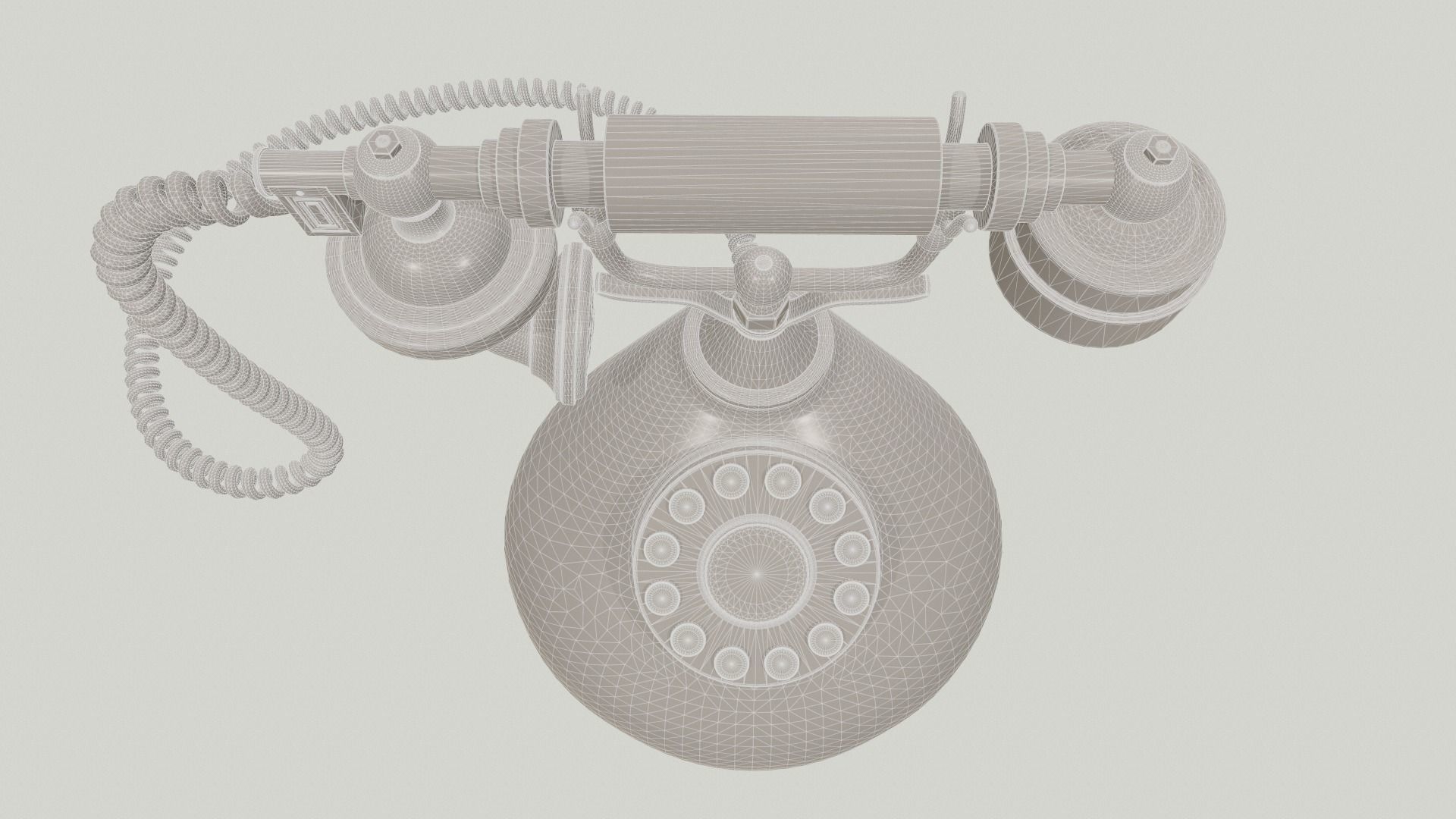 Vintage Phone 3D model_12