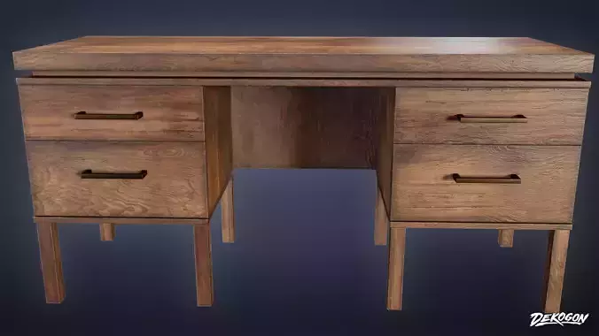 SUBURBS - Desk 03 - LOW POLY AND NANITE