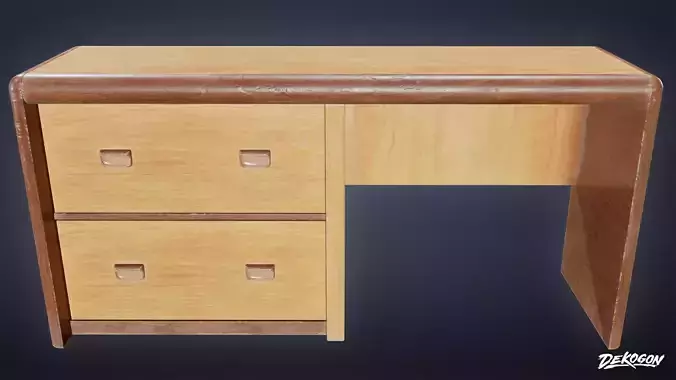 SUBURBS - Desk 05 - LOW POLY AND NANITE