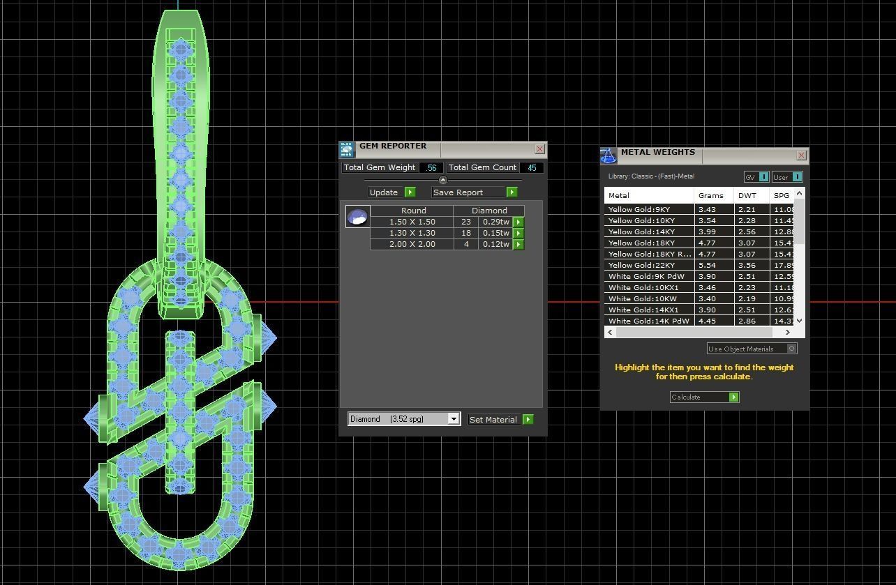 Earring 3D print model_6