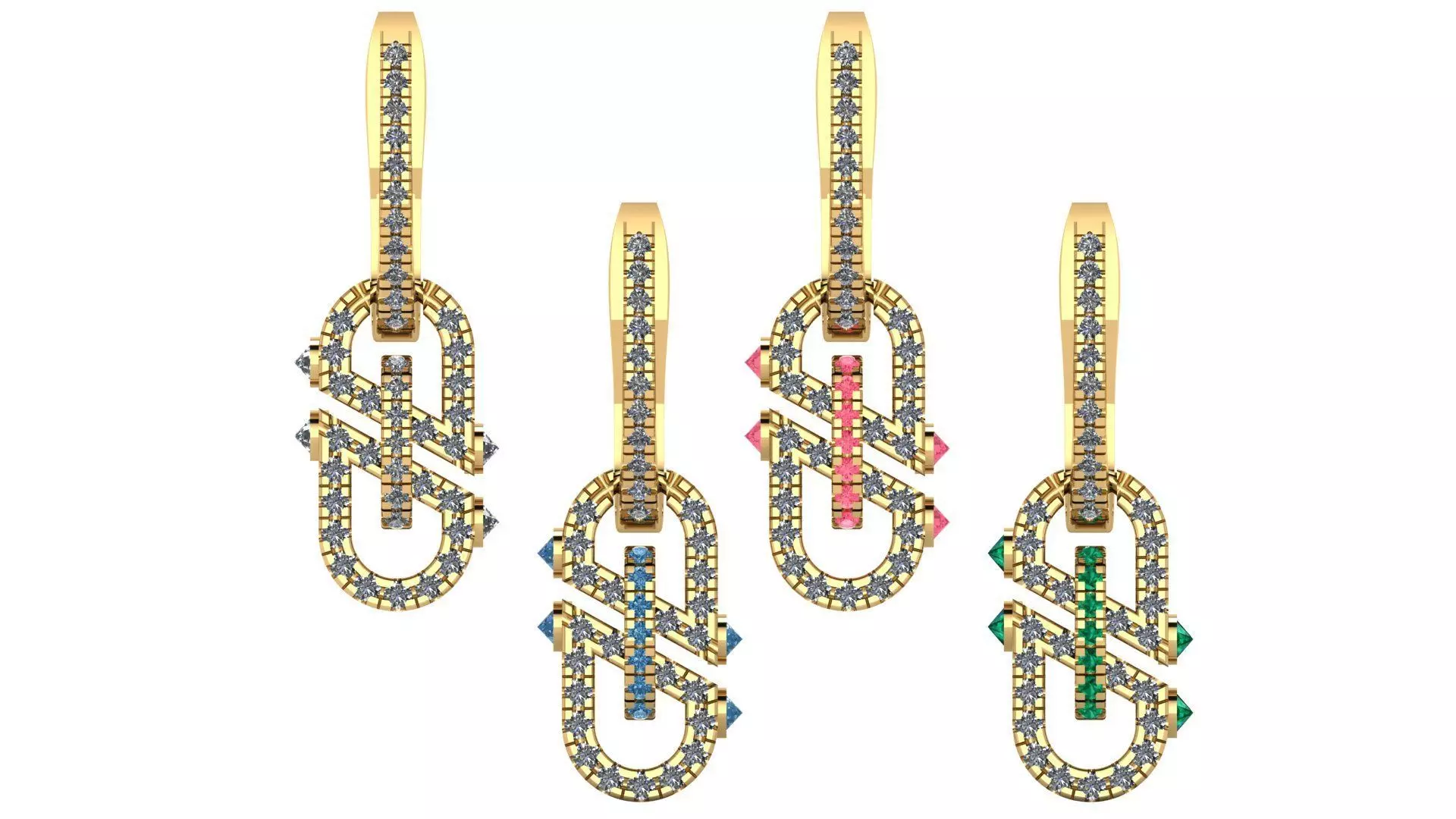 Earring 3D print model_0