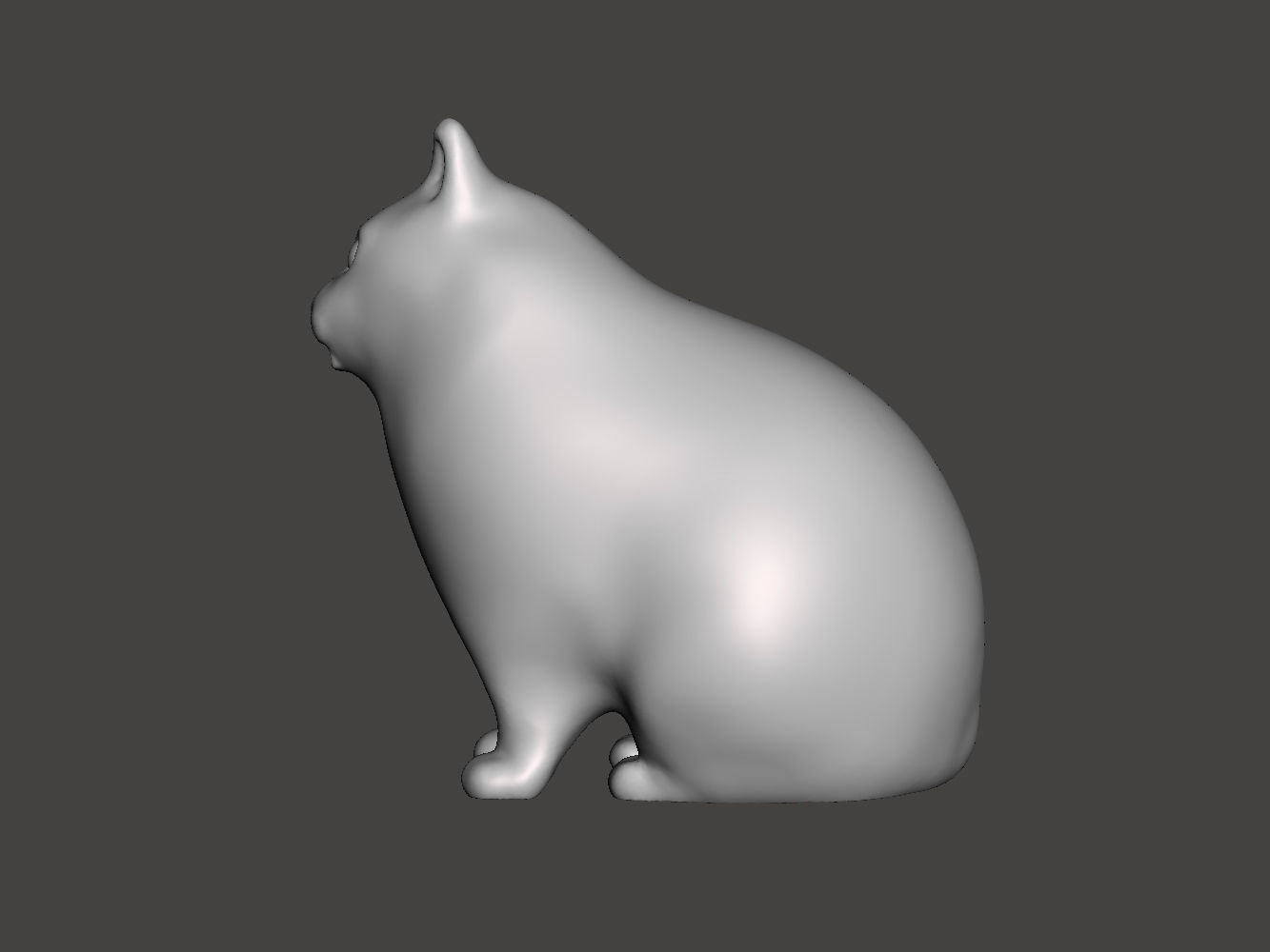 Huh confused cat meme 3D print model_2