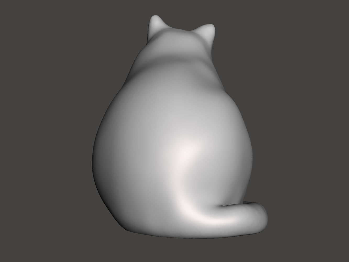 Huh confused cat meme 3D print model_3