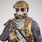 Casual Soldier 09 Low-poly 3D model_5