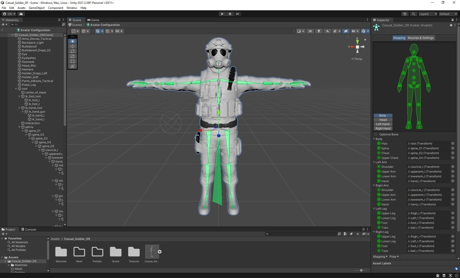 Casual Soldier 09 Low-poly 3D model_3