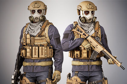 Casual Soldier 09 Low-poly 3D model_6