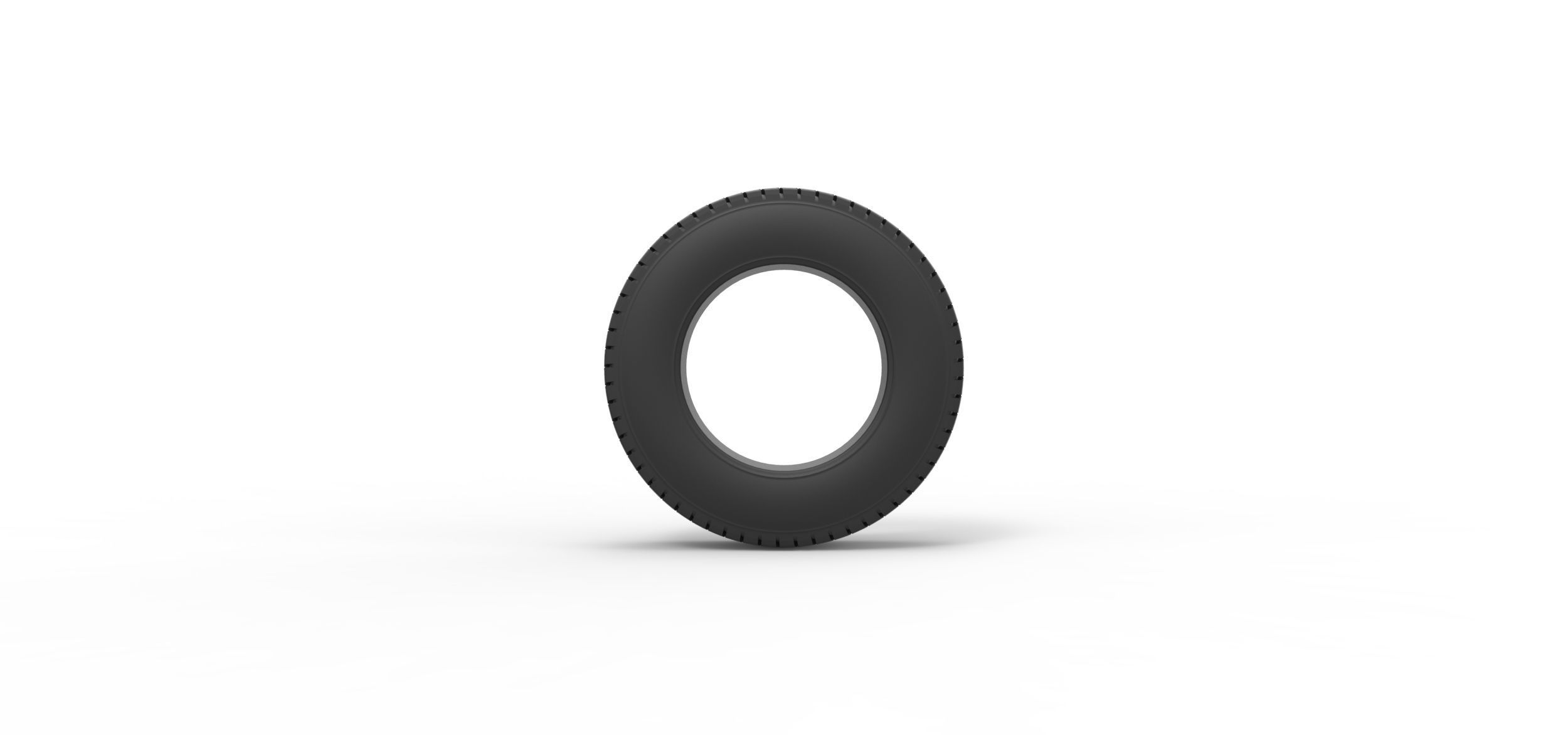 Tire of Pickup Truck Scale 1 to 25 3D print model_4