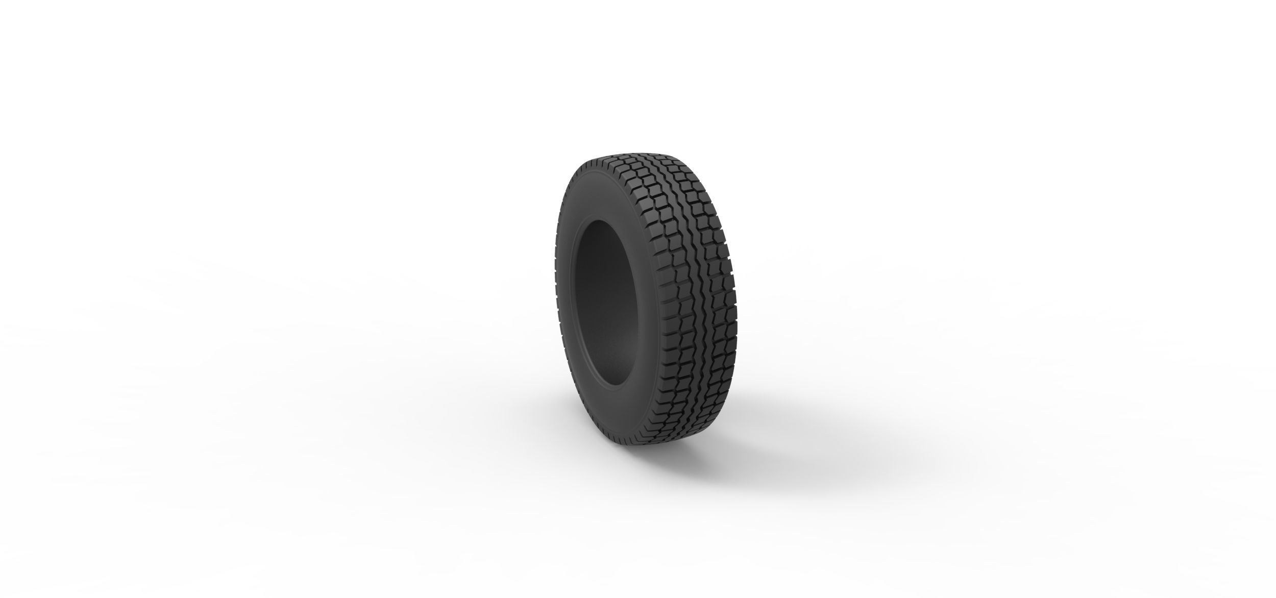 Tire of Pickup Truck Scale 1 to 25 3D print model_7