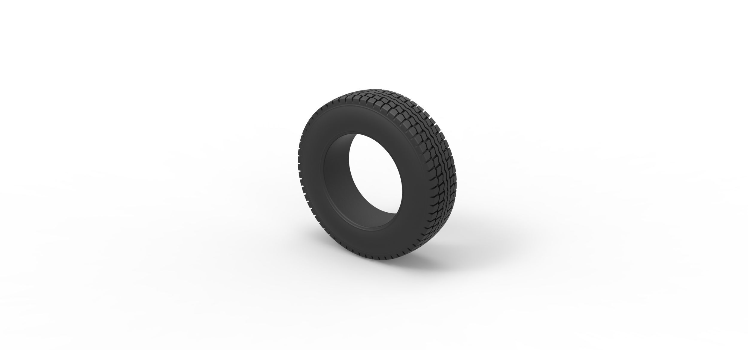 Tire of Pickup Truck Scale 1 to 25 3D print model_6
