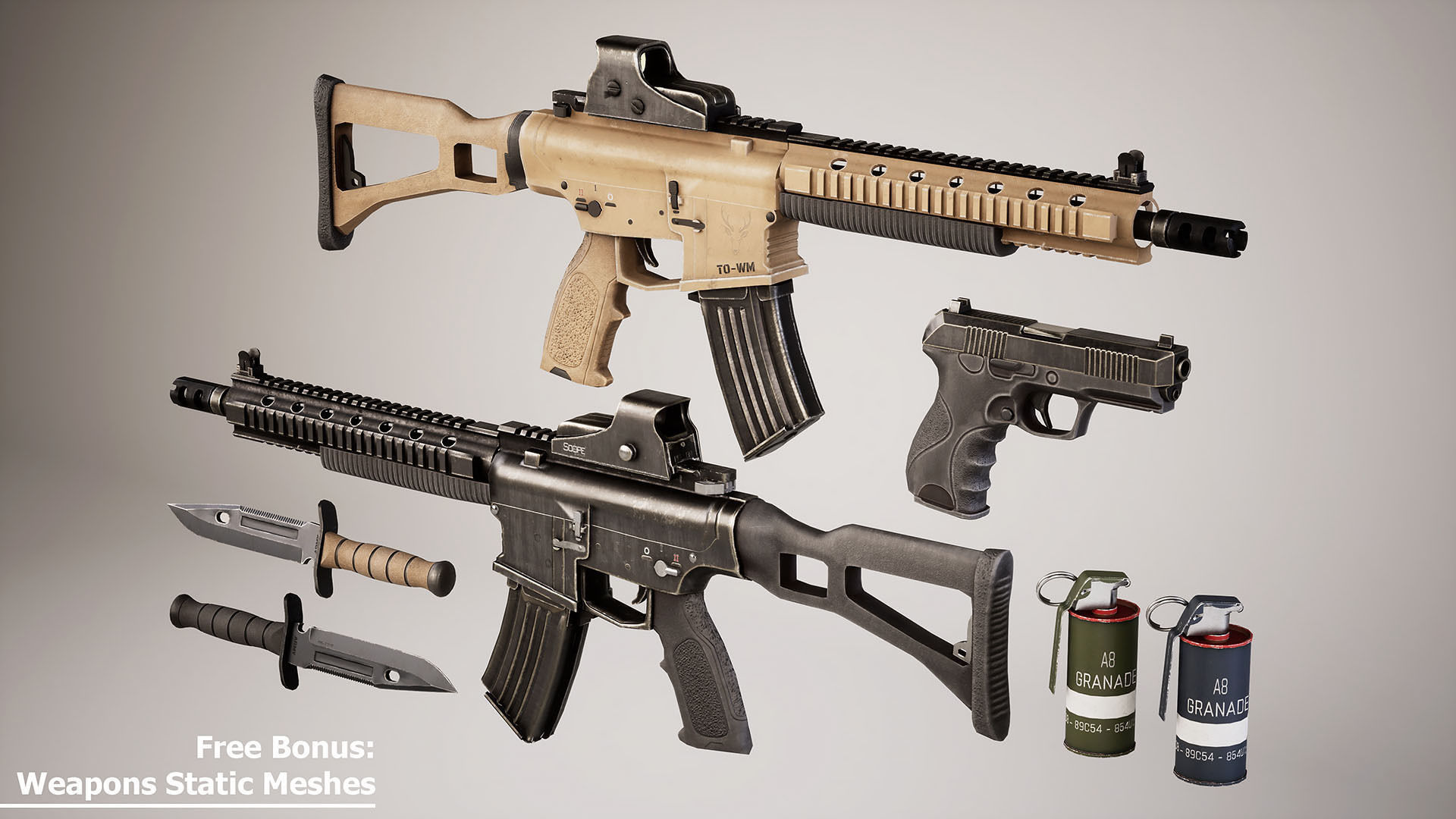 Casual Soldier 10 Low-poly 3D model_2