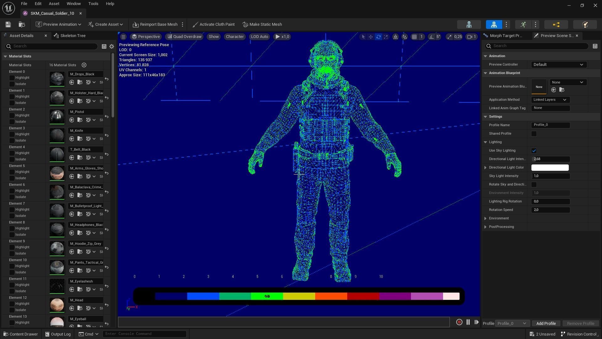 Casual Soldier 10 Low-poly 3D model_4