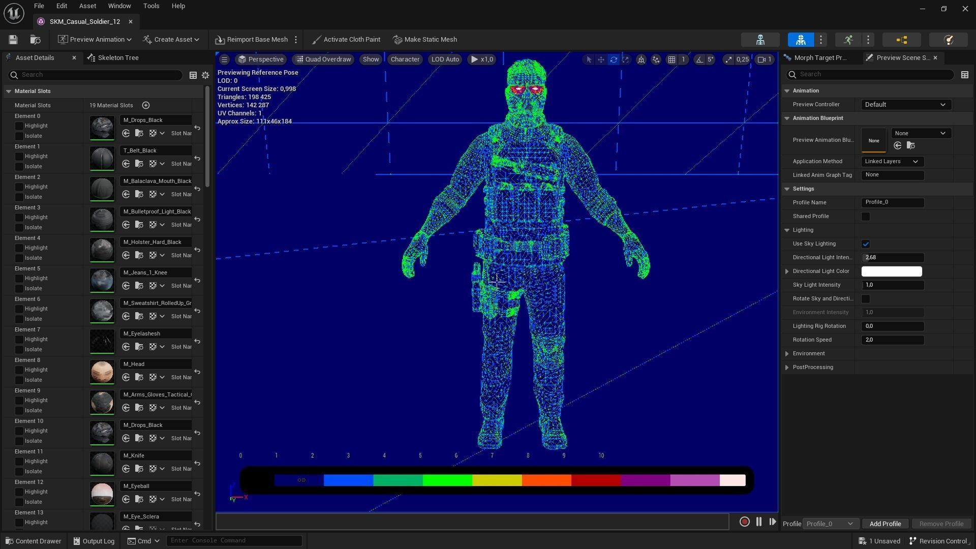 Casual Soldier 12 Low-poly 3D model_4