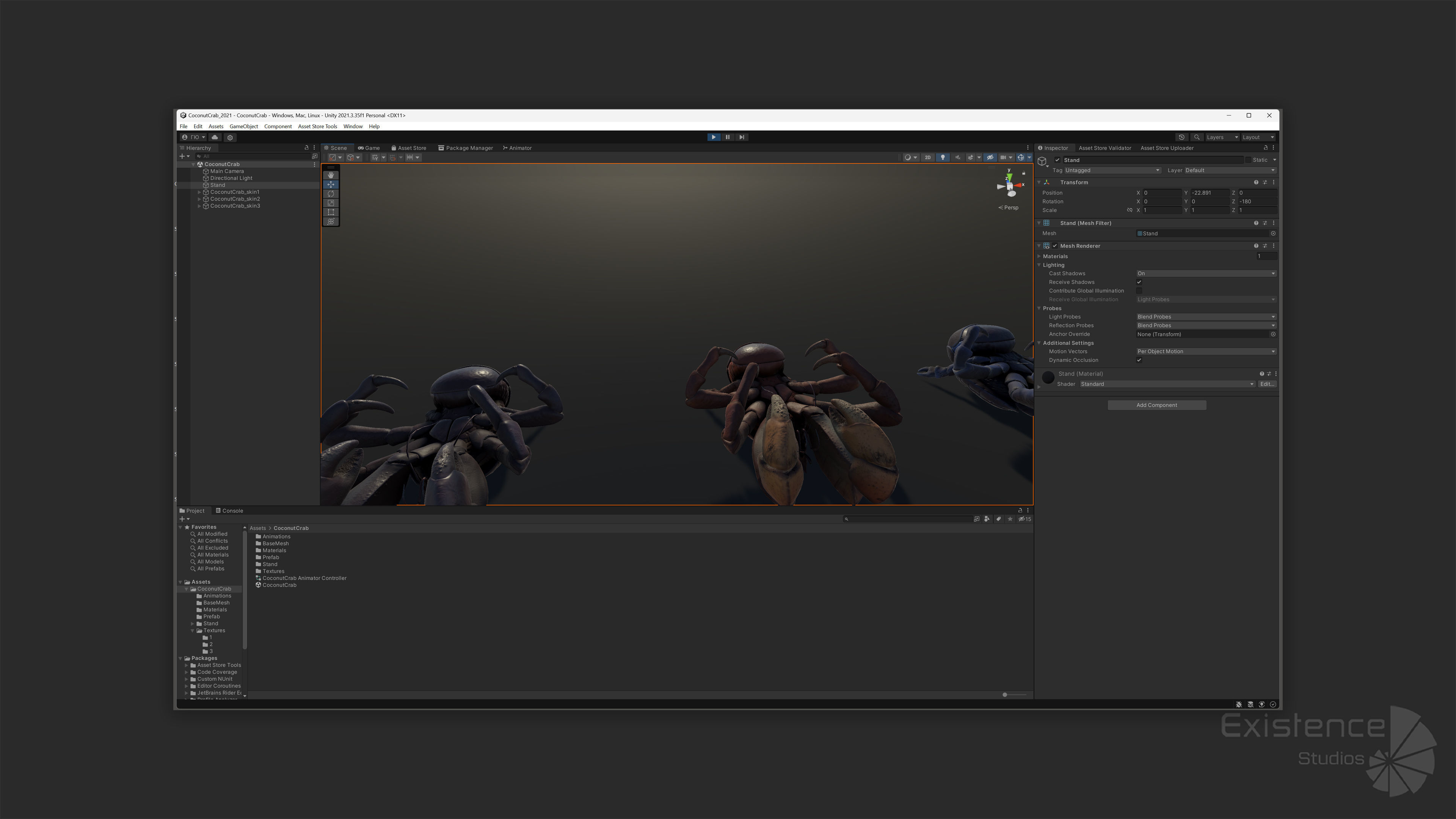 Coconut Crab - Snappy Palm Thief - Underwater Monster - 47 Low-poly 3D model_23