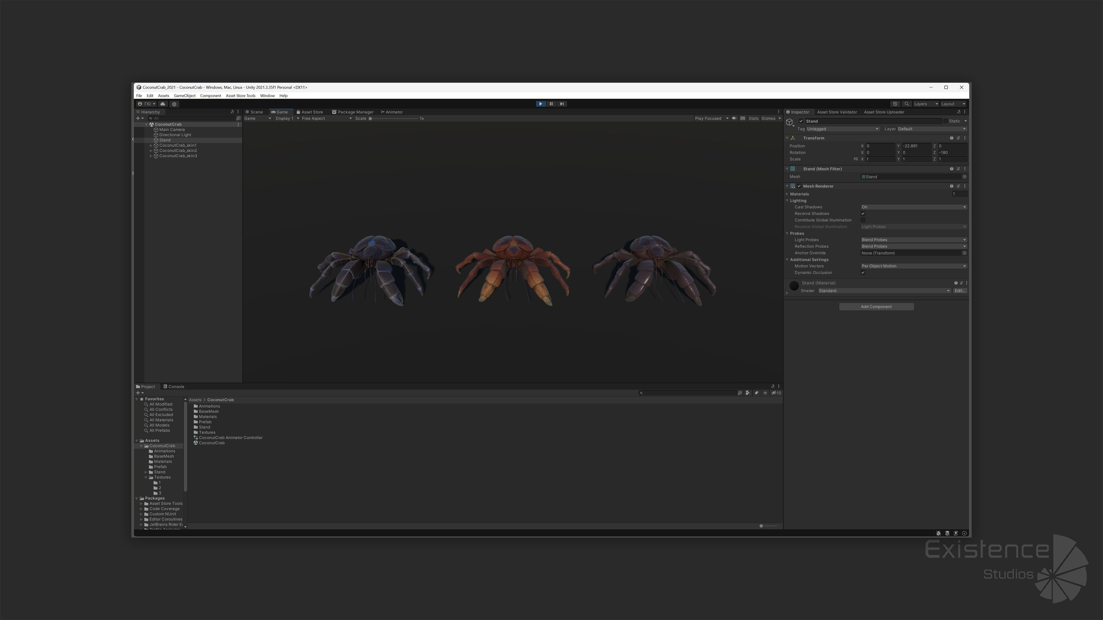 Coconut Crab - Snappy Palm Thief - Underwater Monster - 47 Low-poly 3D model_27