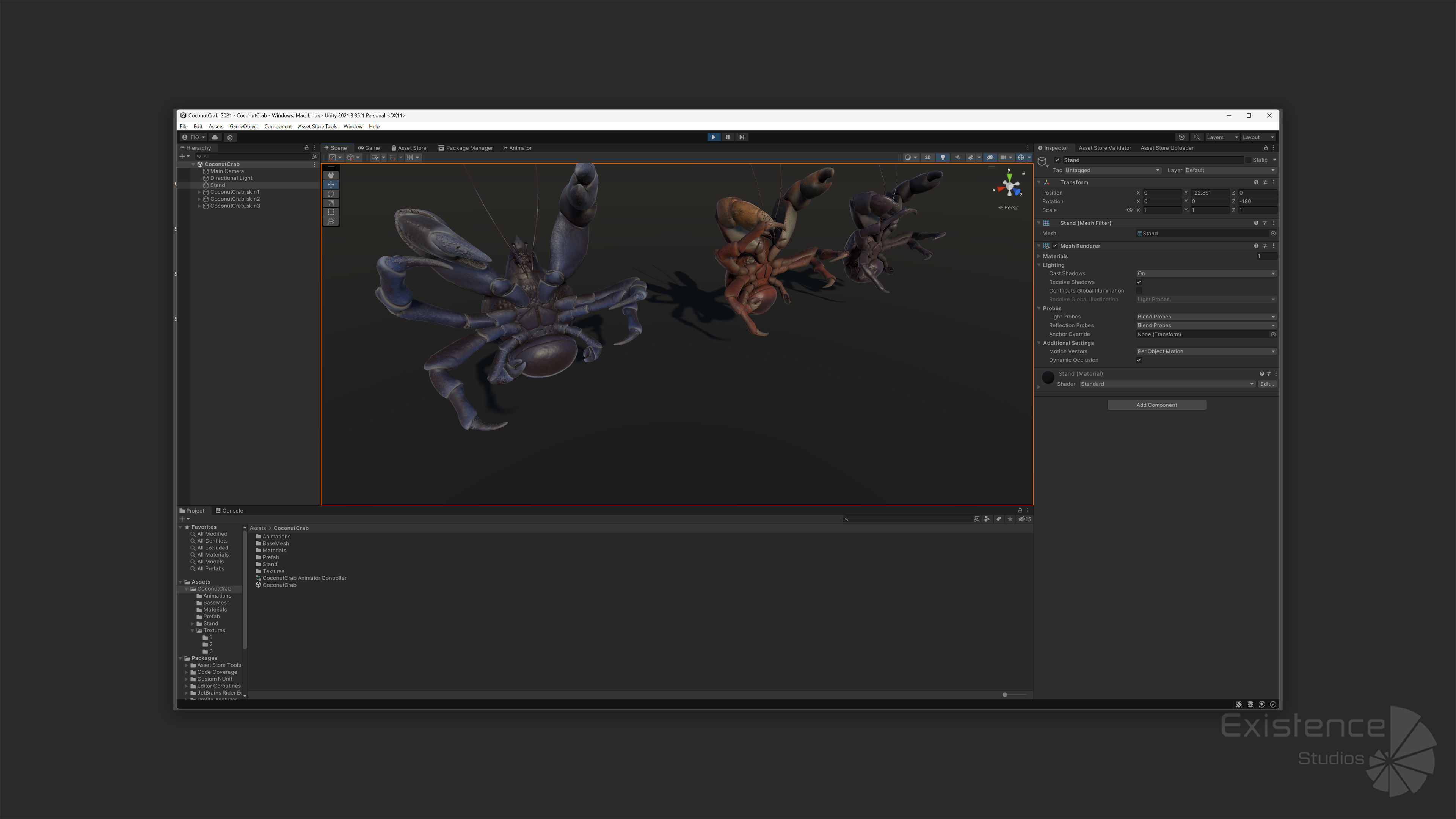 Coconut Crab - Snappy Palm Thief - Underwater Monster - 47 Low-poly 3D model_25