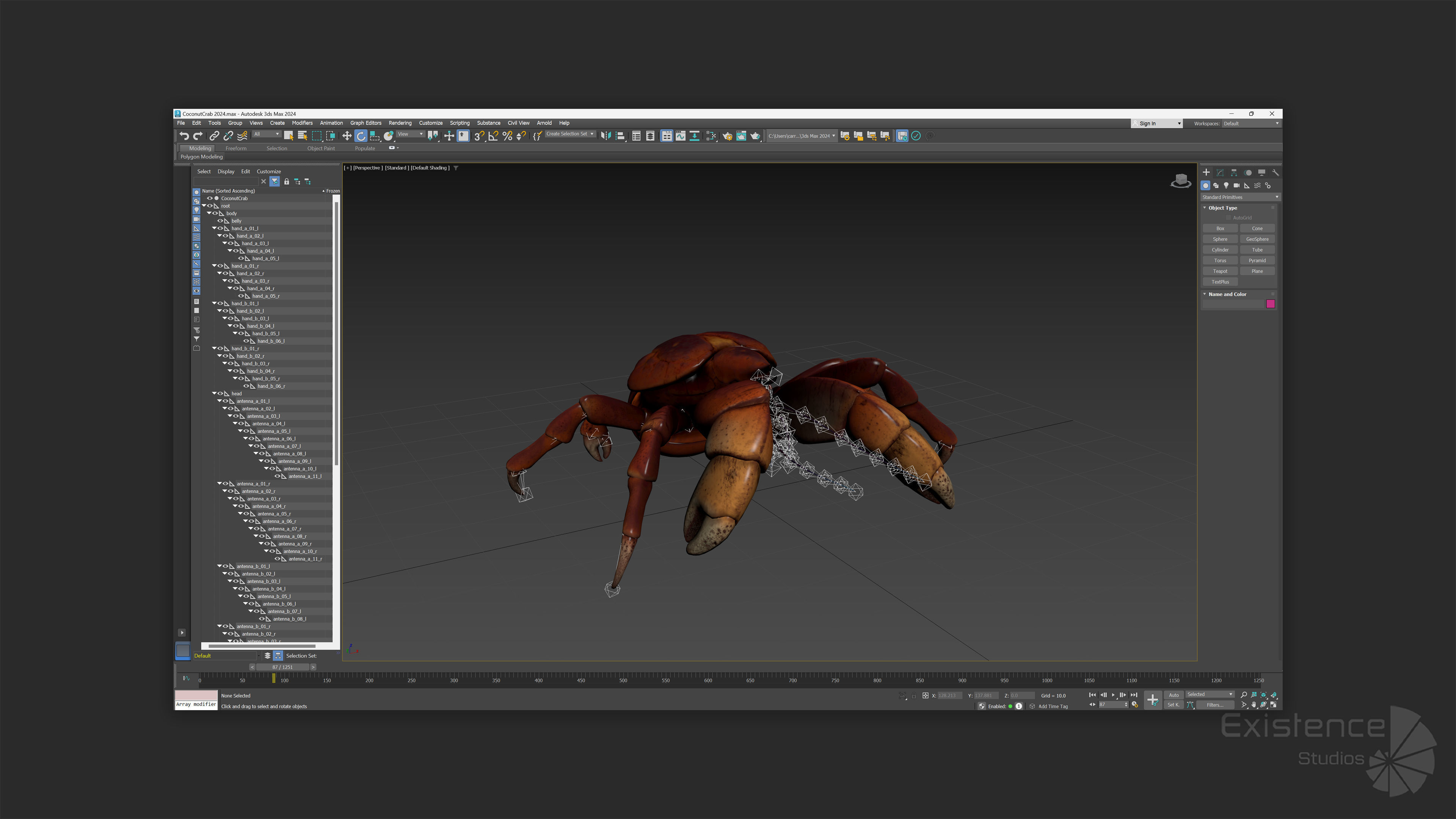 Coconut Crab - Snappy Palm Thief - Underwater Monster - 47 Low-poly 3D model_16