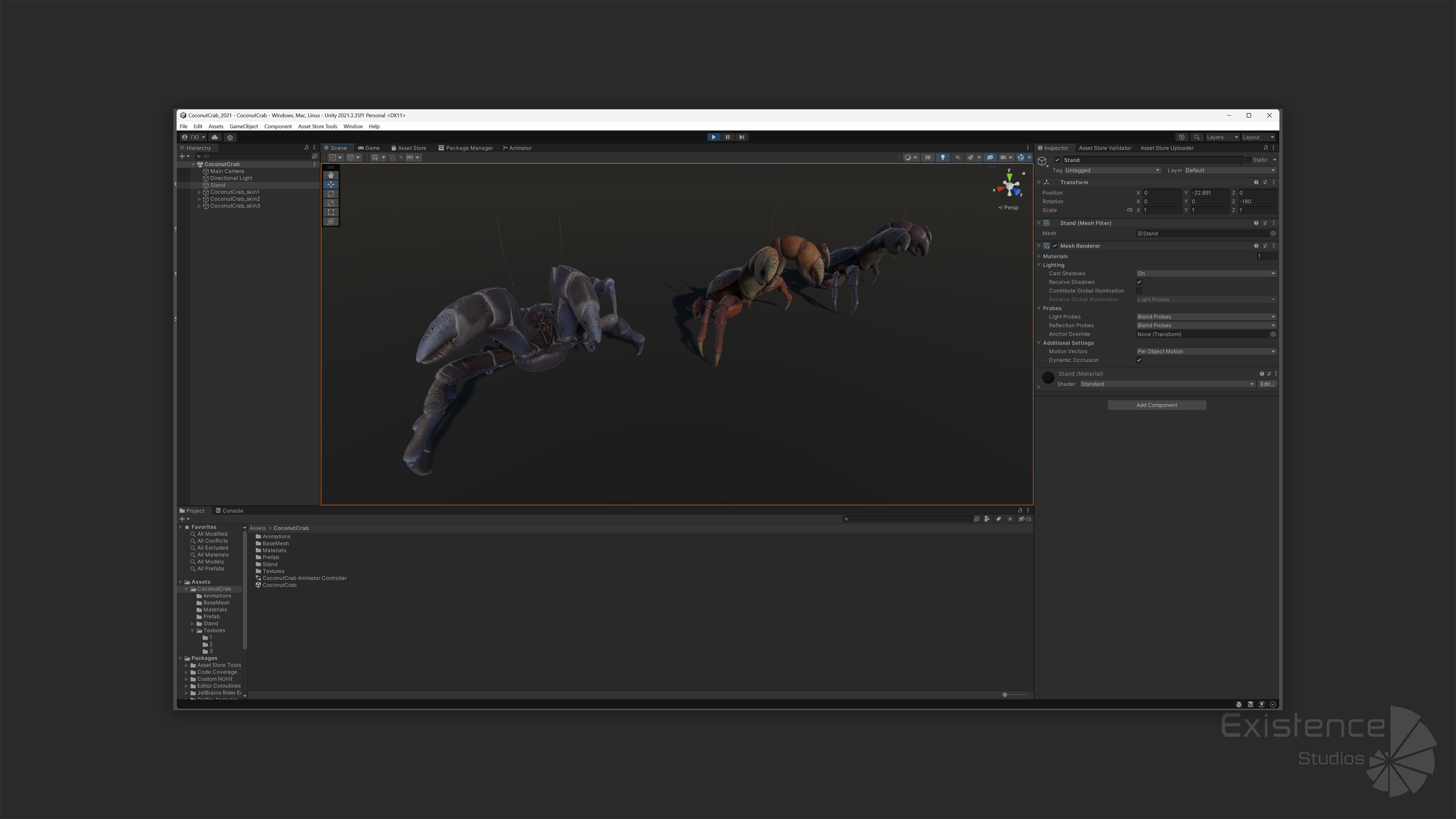 Coconut Crab - Snappy Palm Thief - Underwater Monster - 47 Low-poly 3D model_26