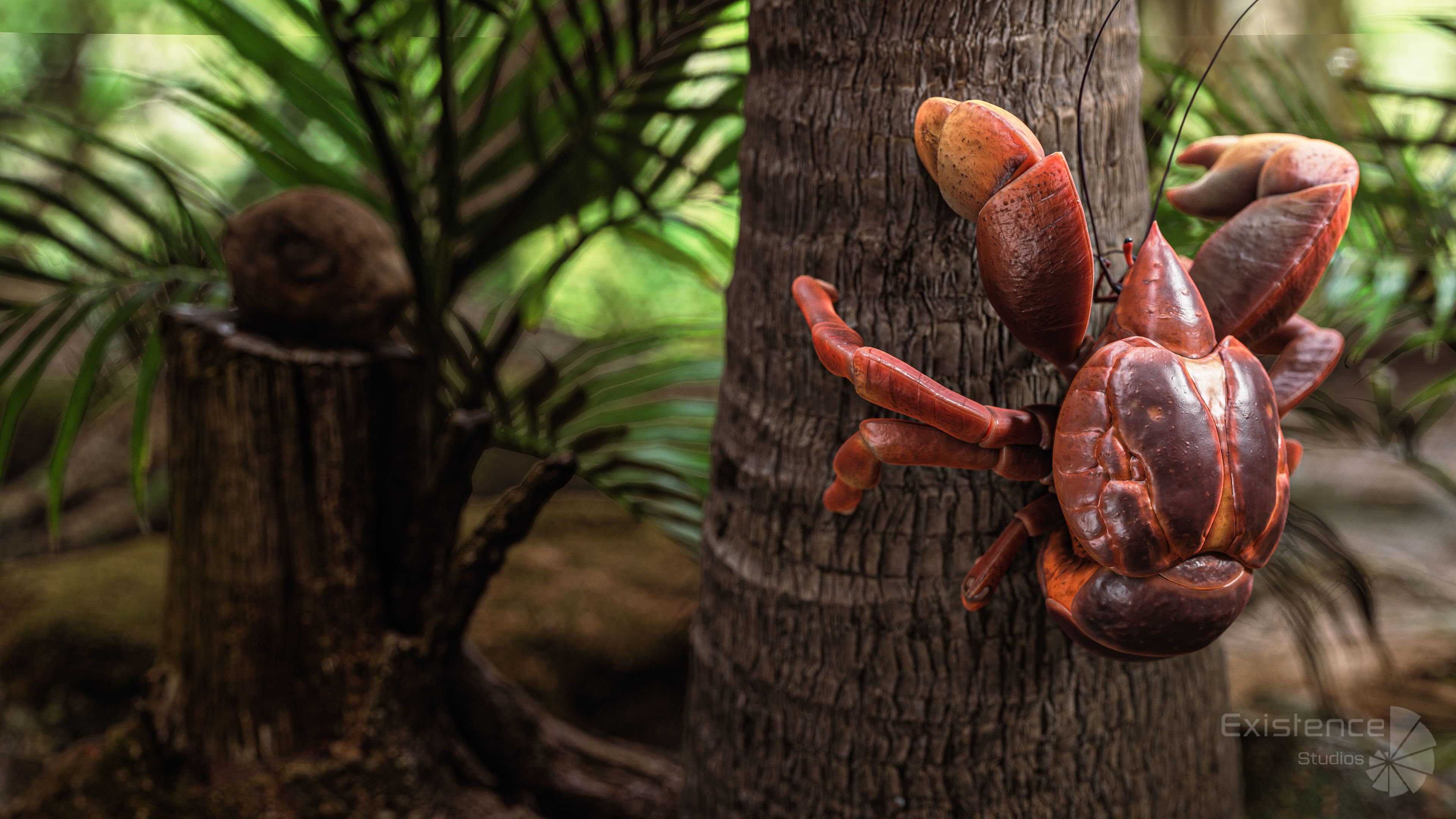 Coconut Crab - Snappy Palm Thief - Underwater Monster - 47 Low-poly 3D model_10