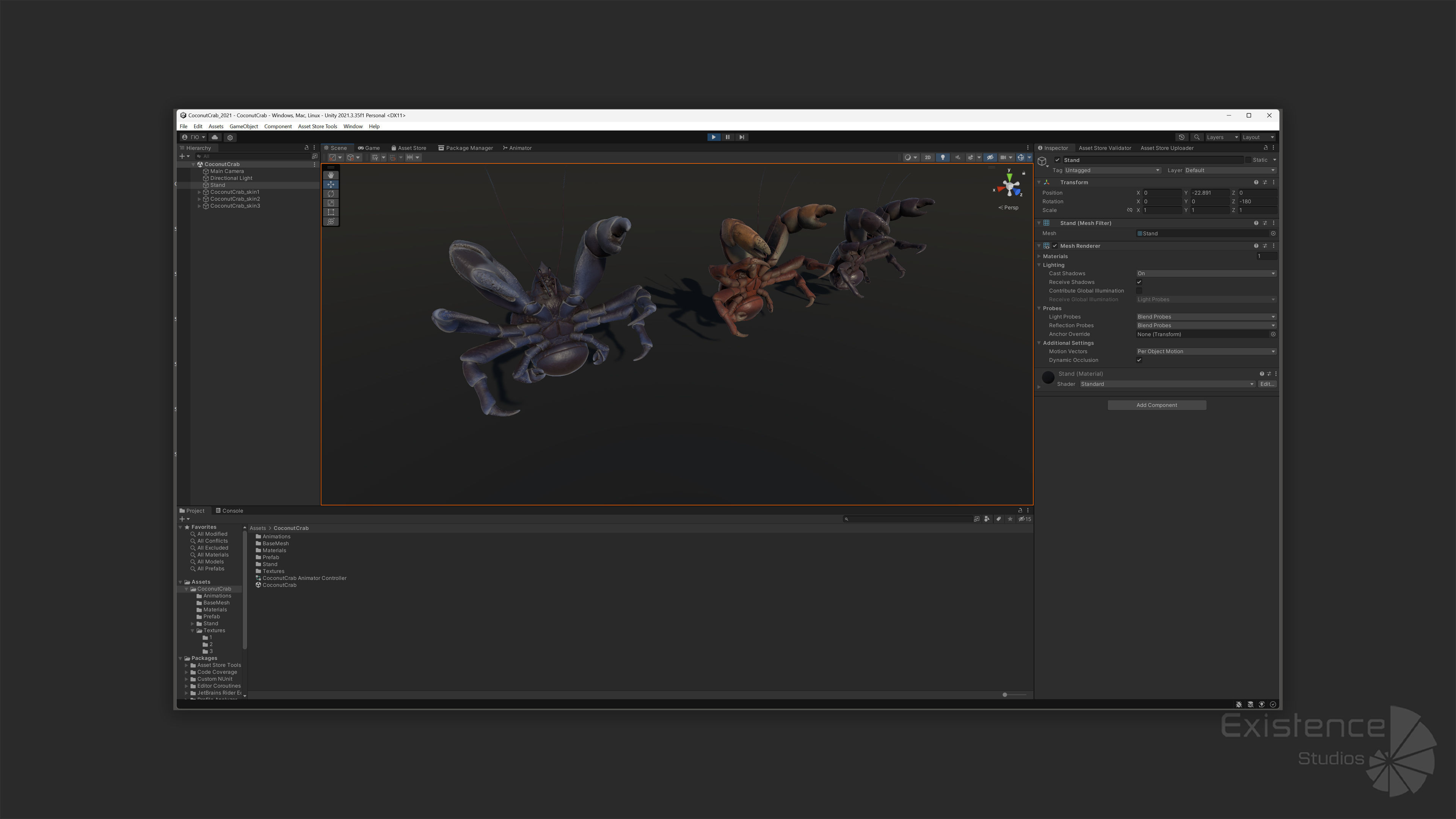 Coconut Crab - Snappy Palm Thief - Underwater Monster - 47 Low-poly 3D model_24