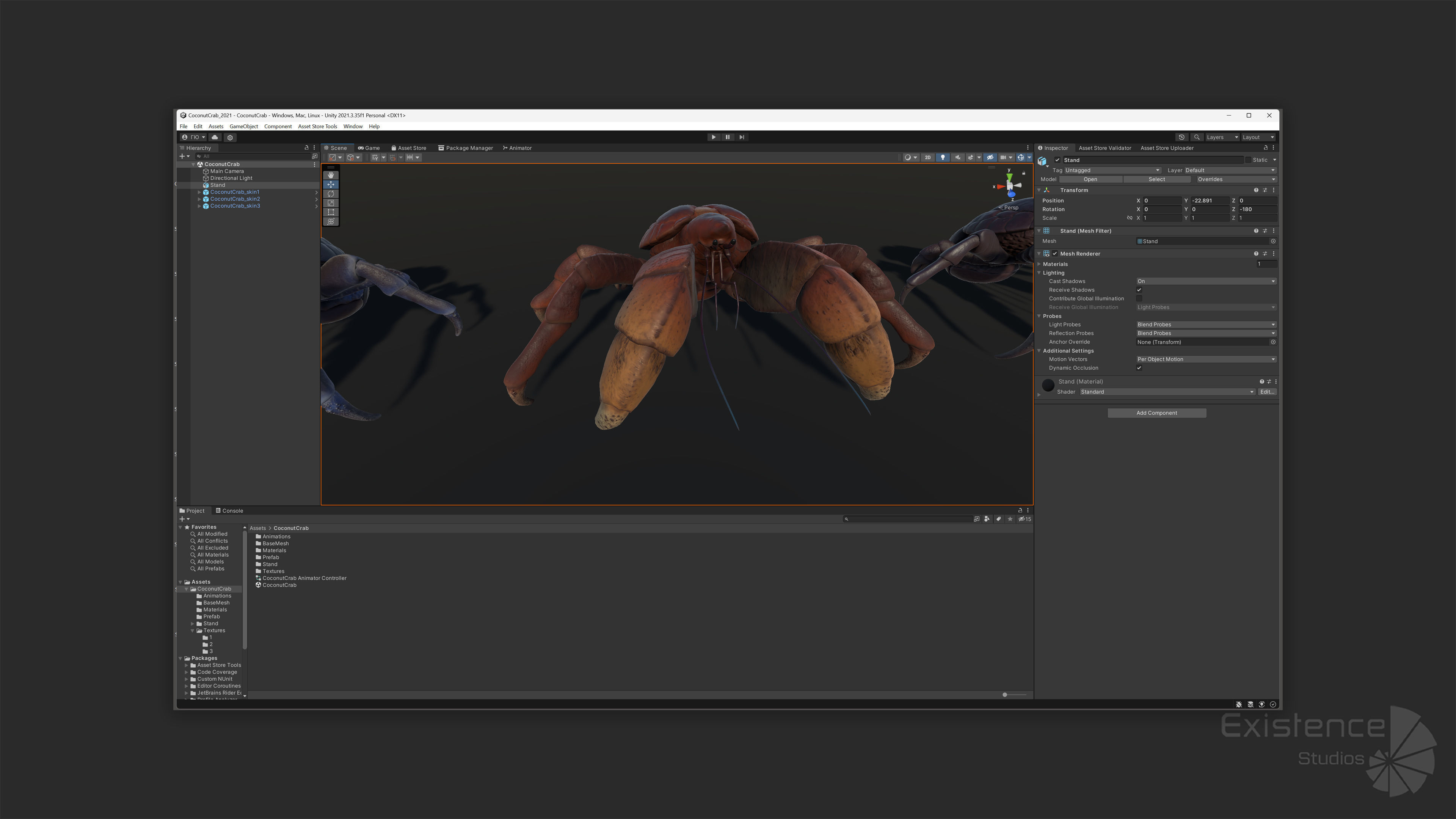 Coconut Crab - Snappy Palm Thief - Underwater Monster - 47 Low-poly 3D model_20