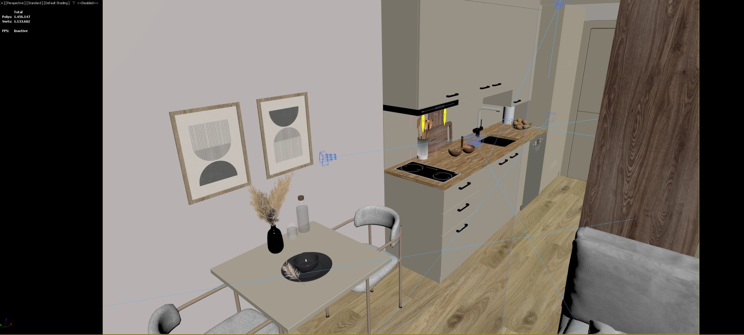 container house interior design 3D model_6