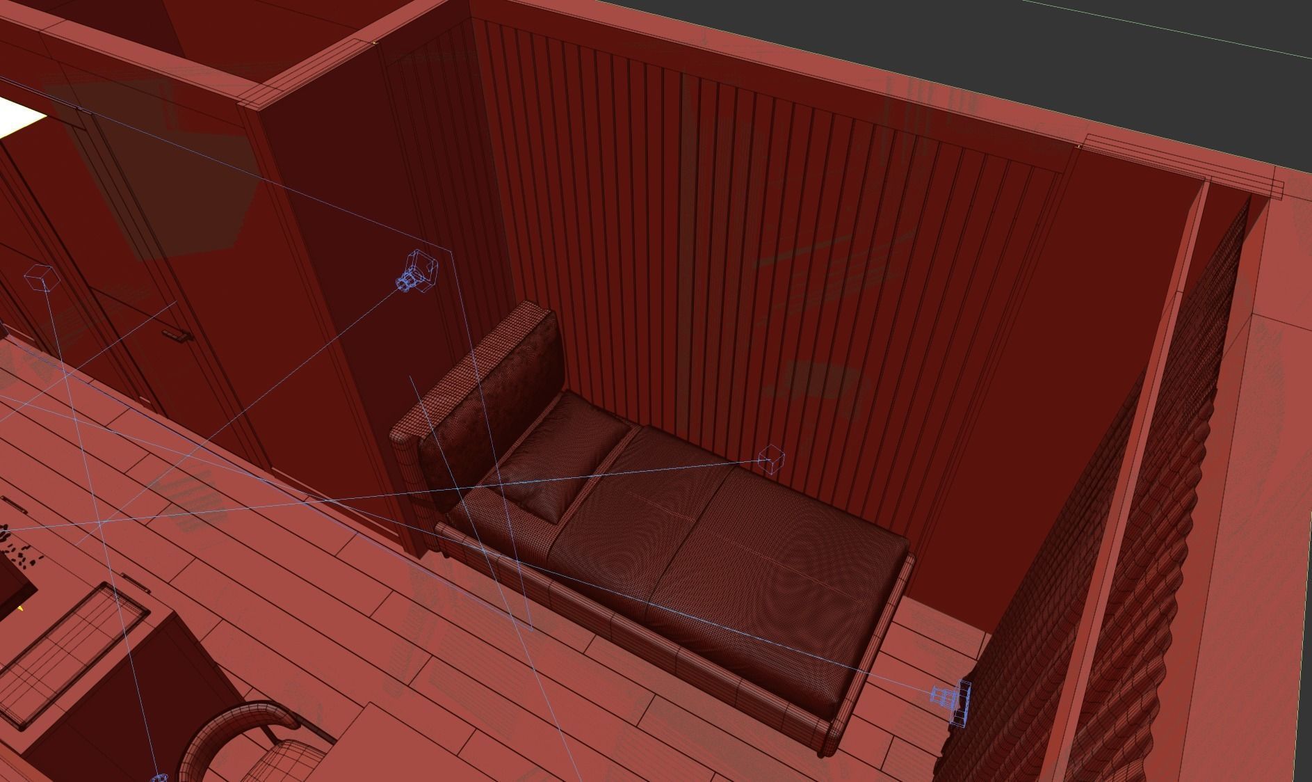 container house interior design 3D model_10
