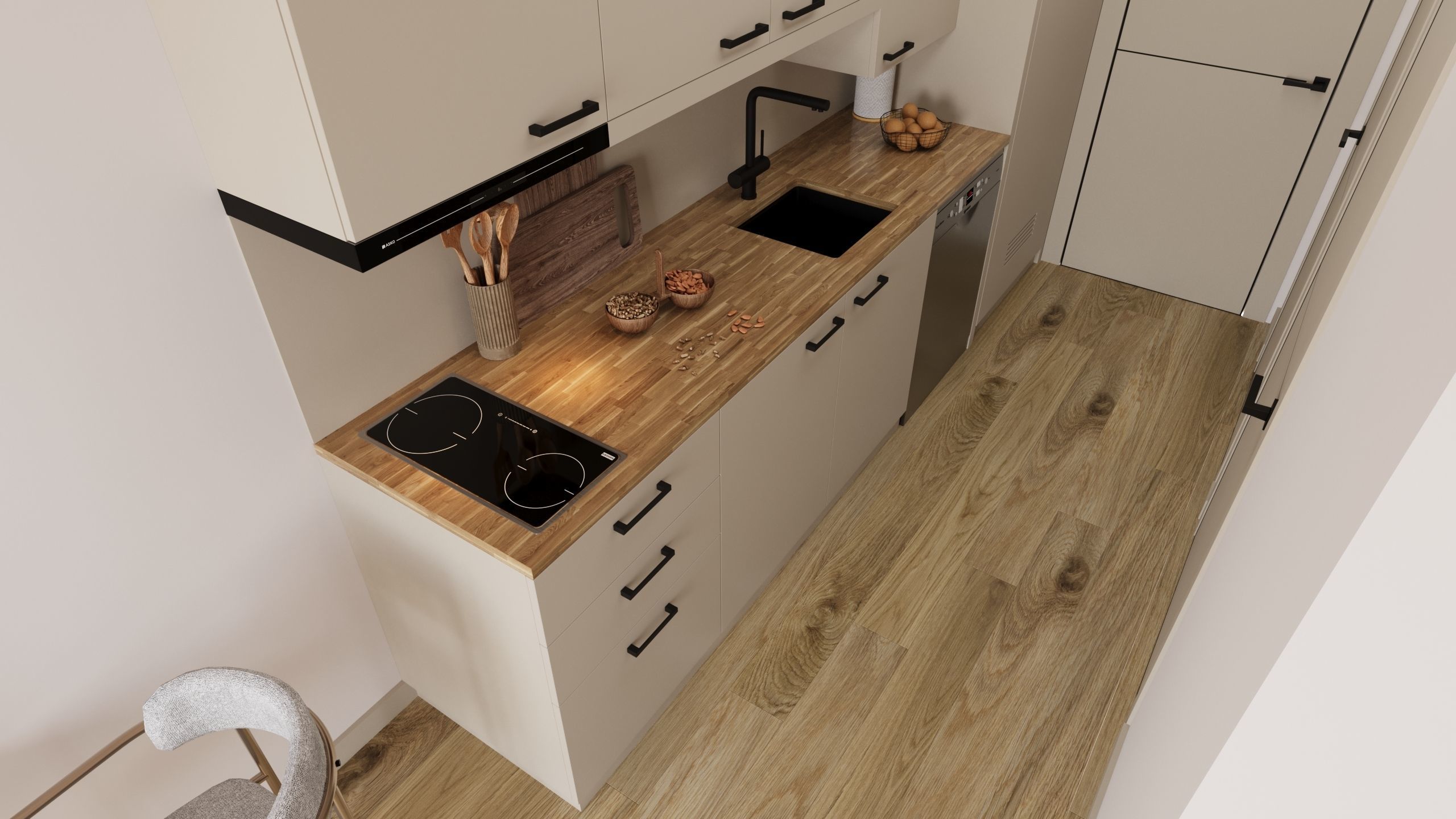 container house interior design 3D model_1