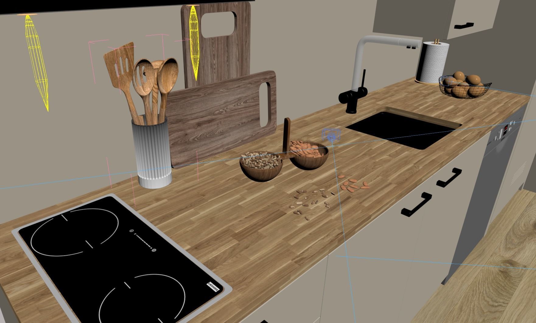 container house interior design 3D model_8