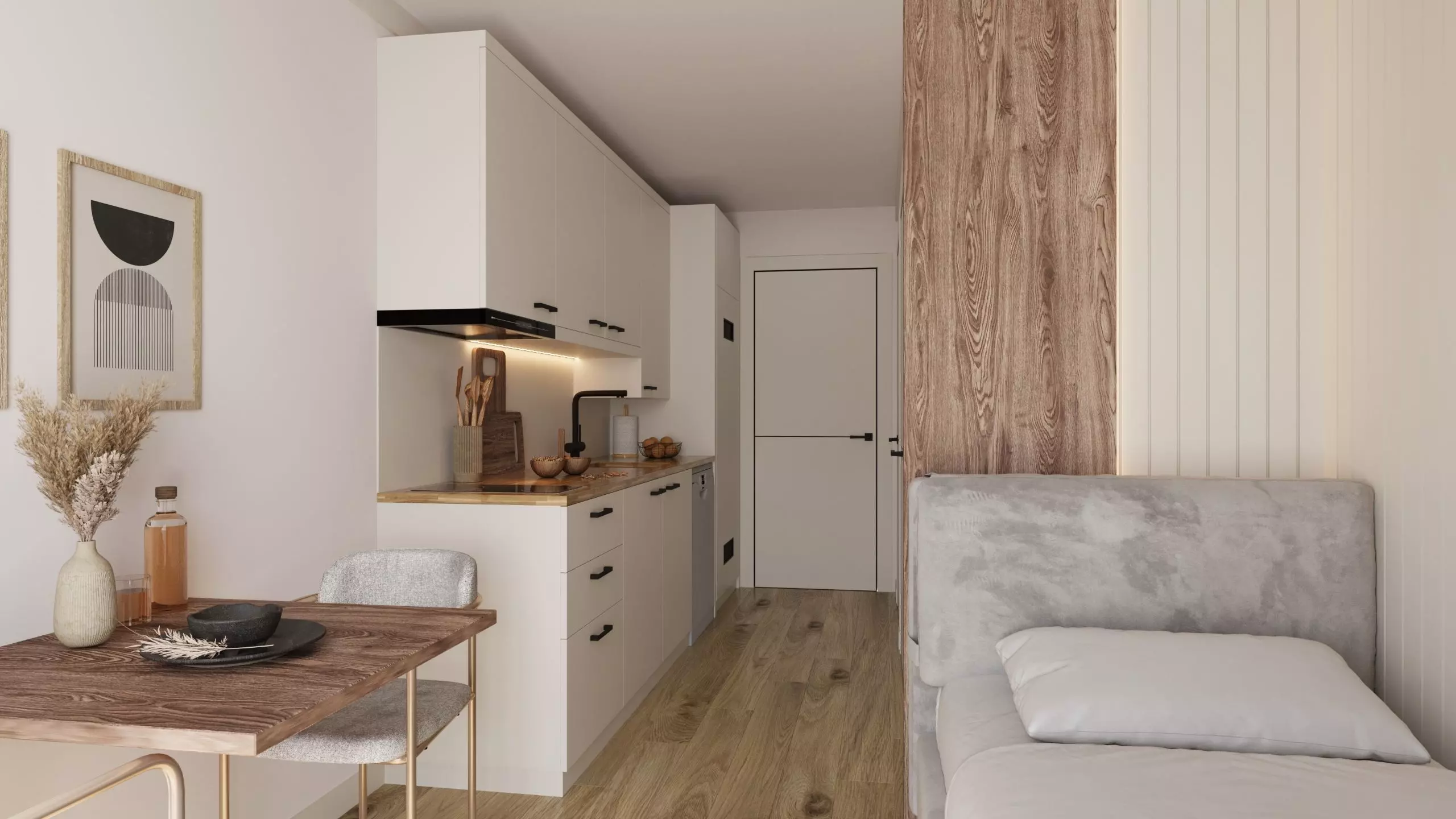 container house interior design 3D model_0