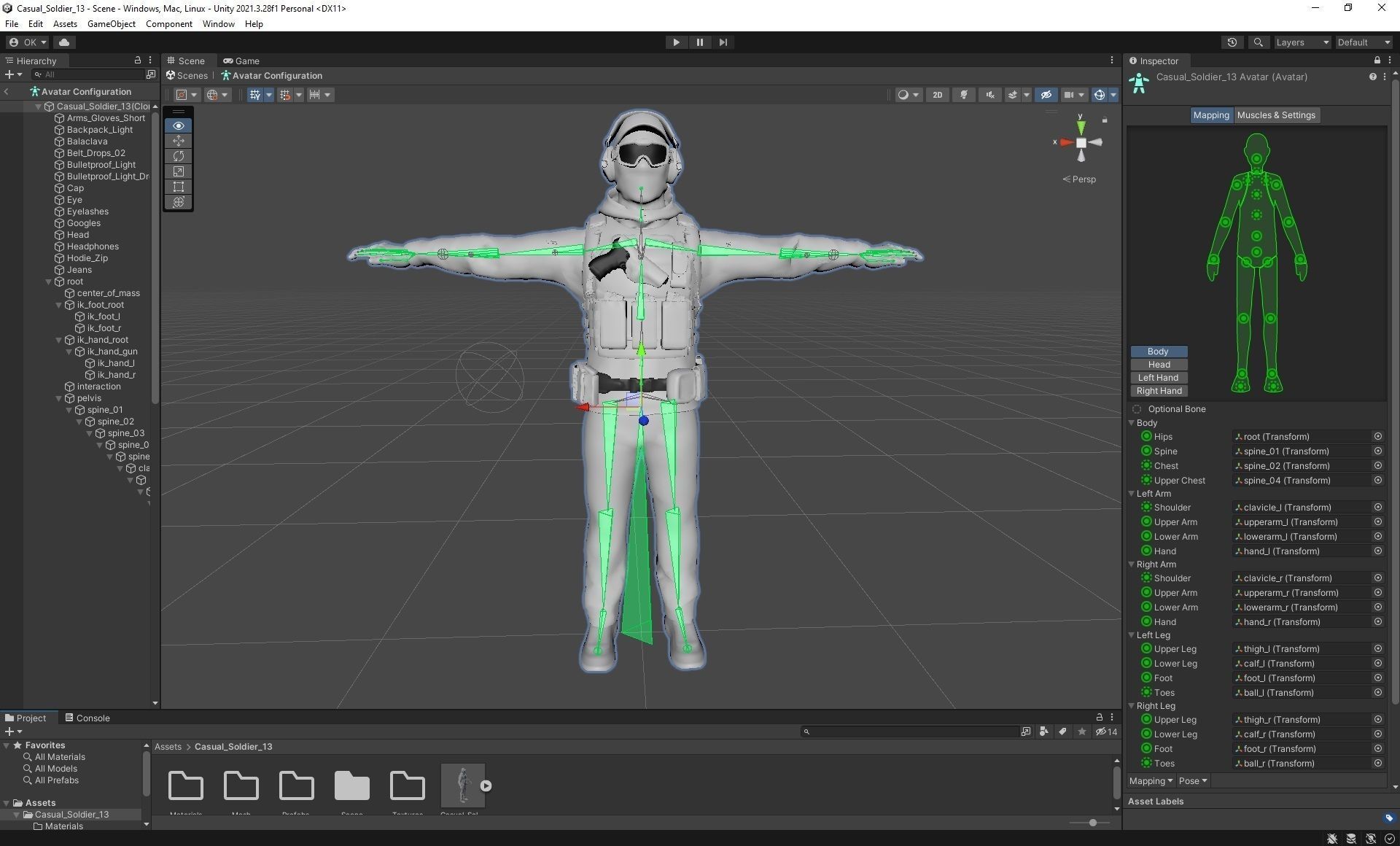 Casual Soldier 13 Low-poly 3D model_3