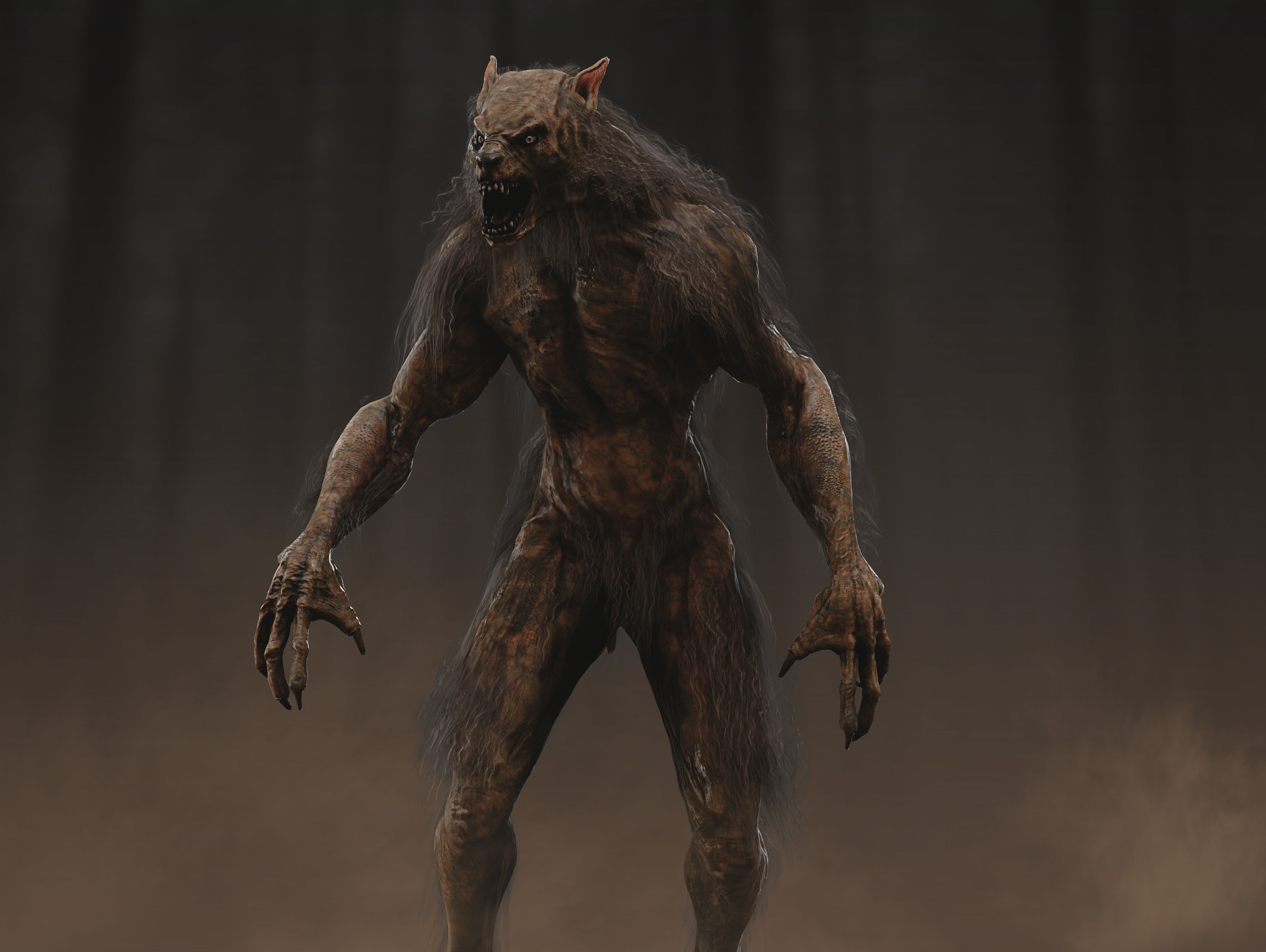 Lycan Low-poly 3D model_6