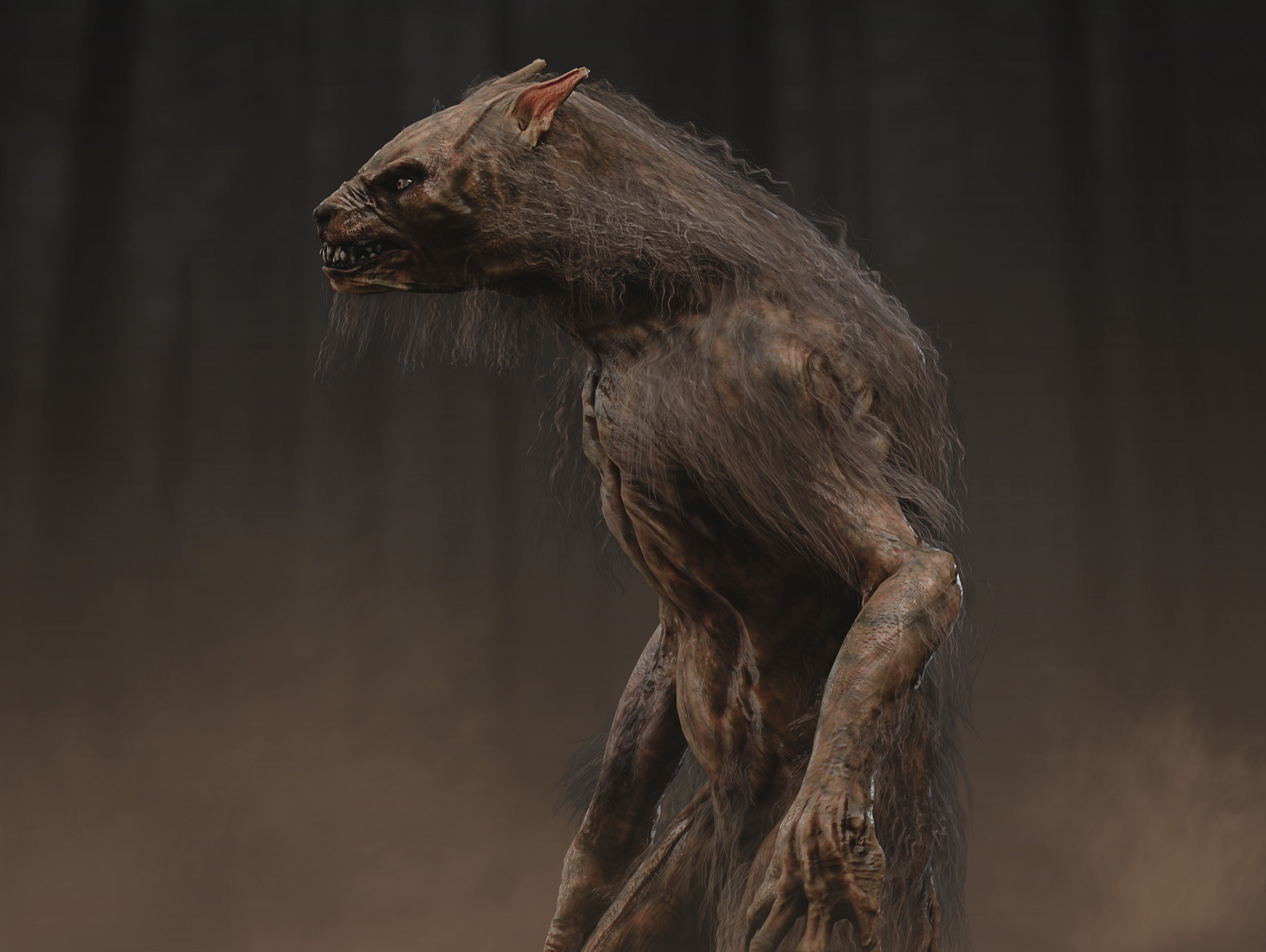 Lycan Low-poly 3D model_8