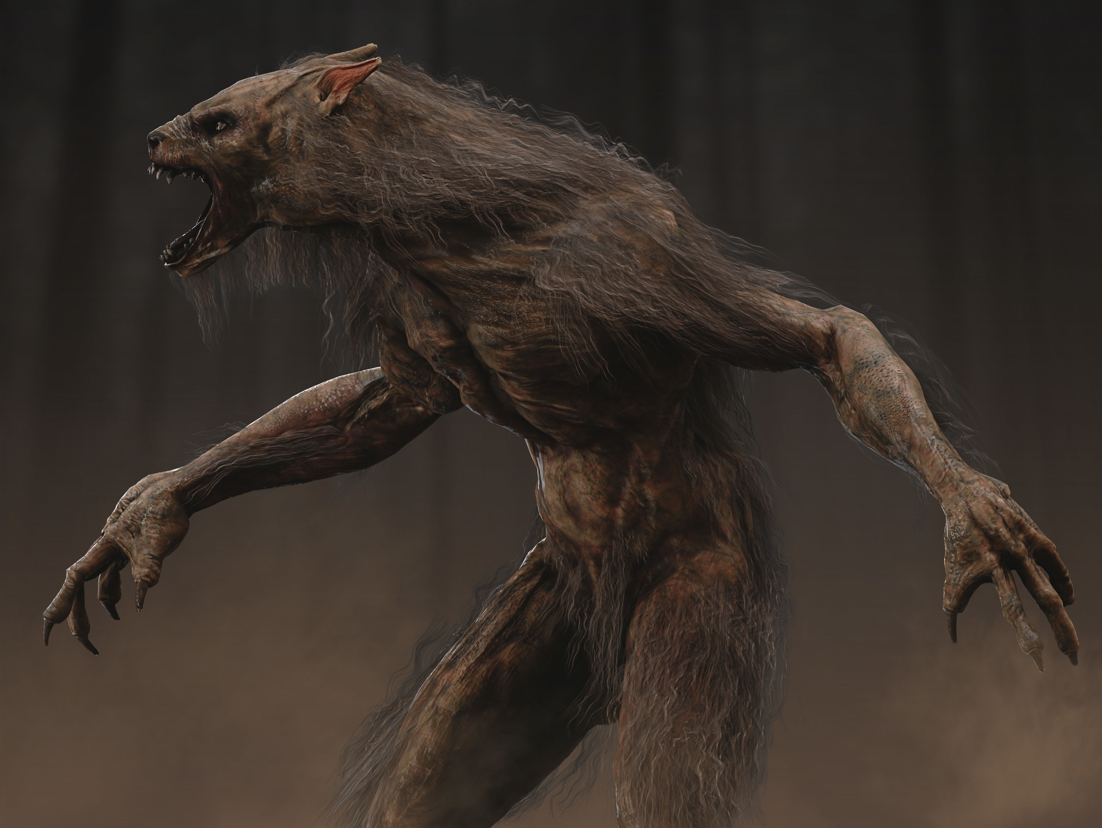 Lycan Low-poly 3D model_9