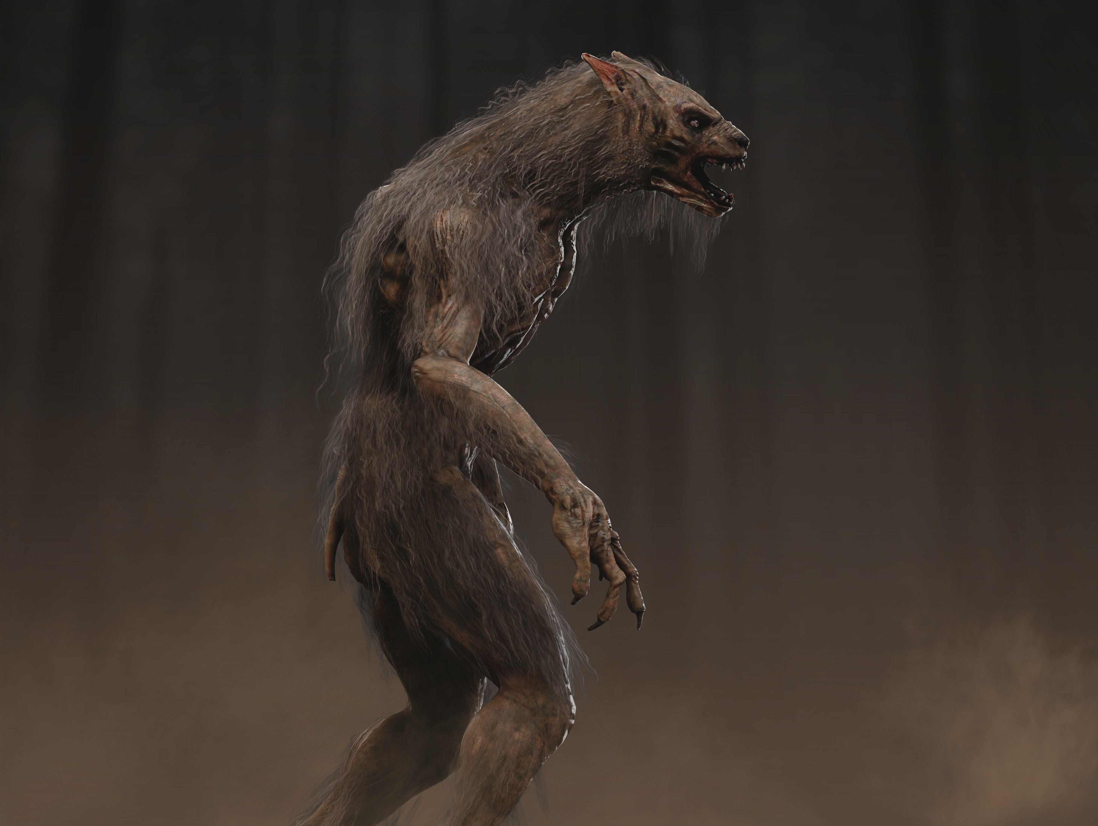 Lycan Low-poly 3D model_4