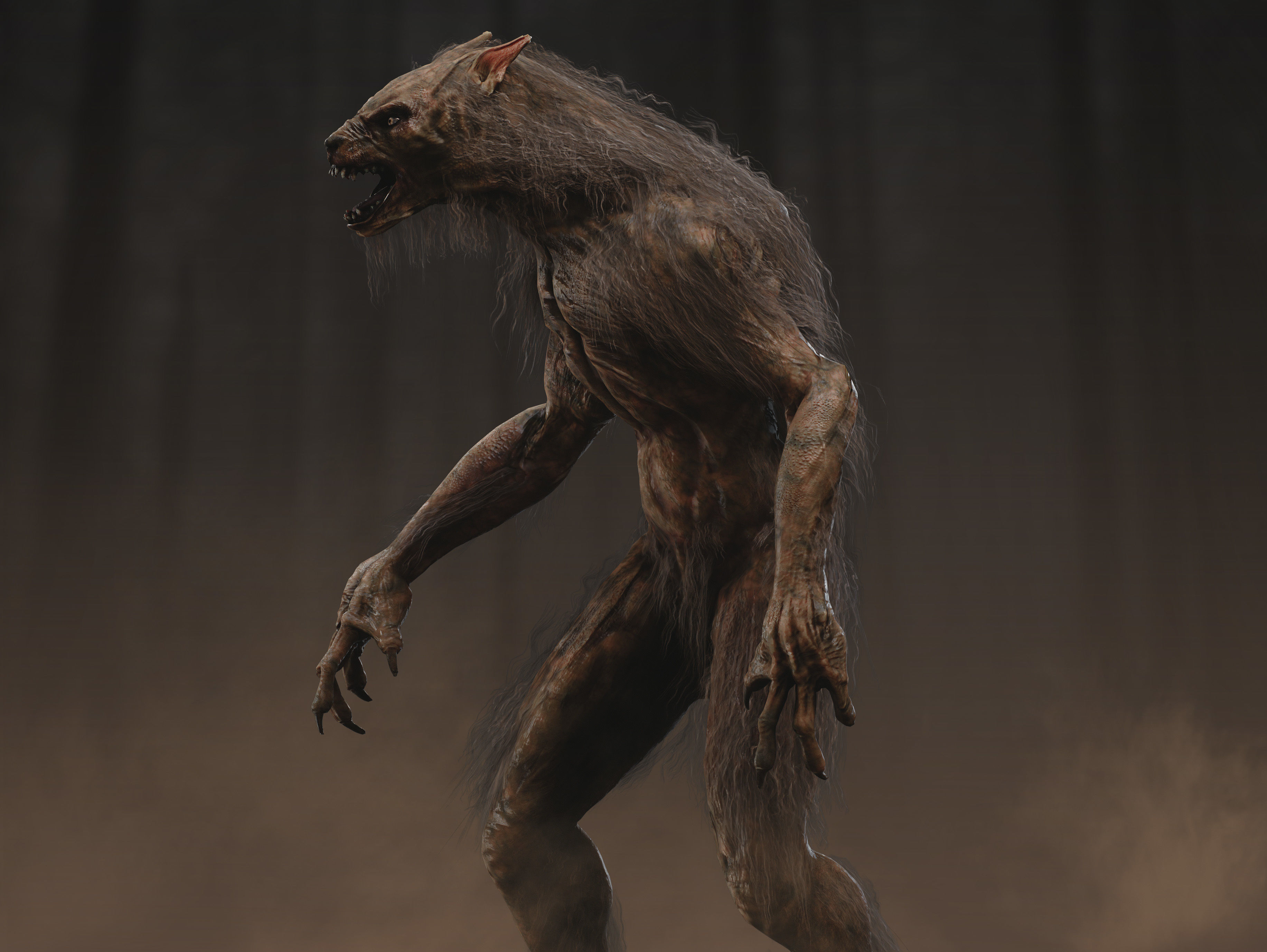 Lycan Low-poly 3D model_2