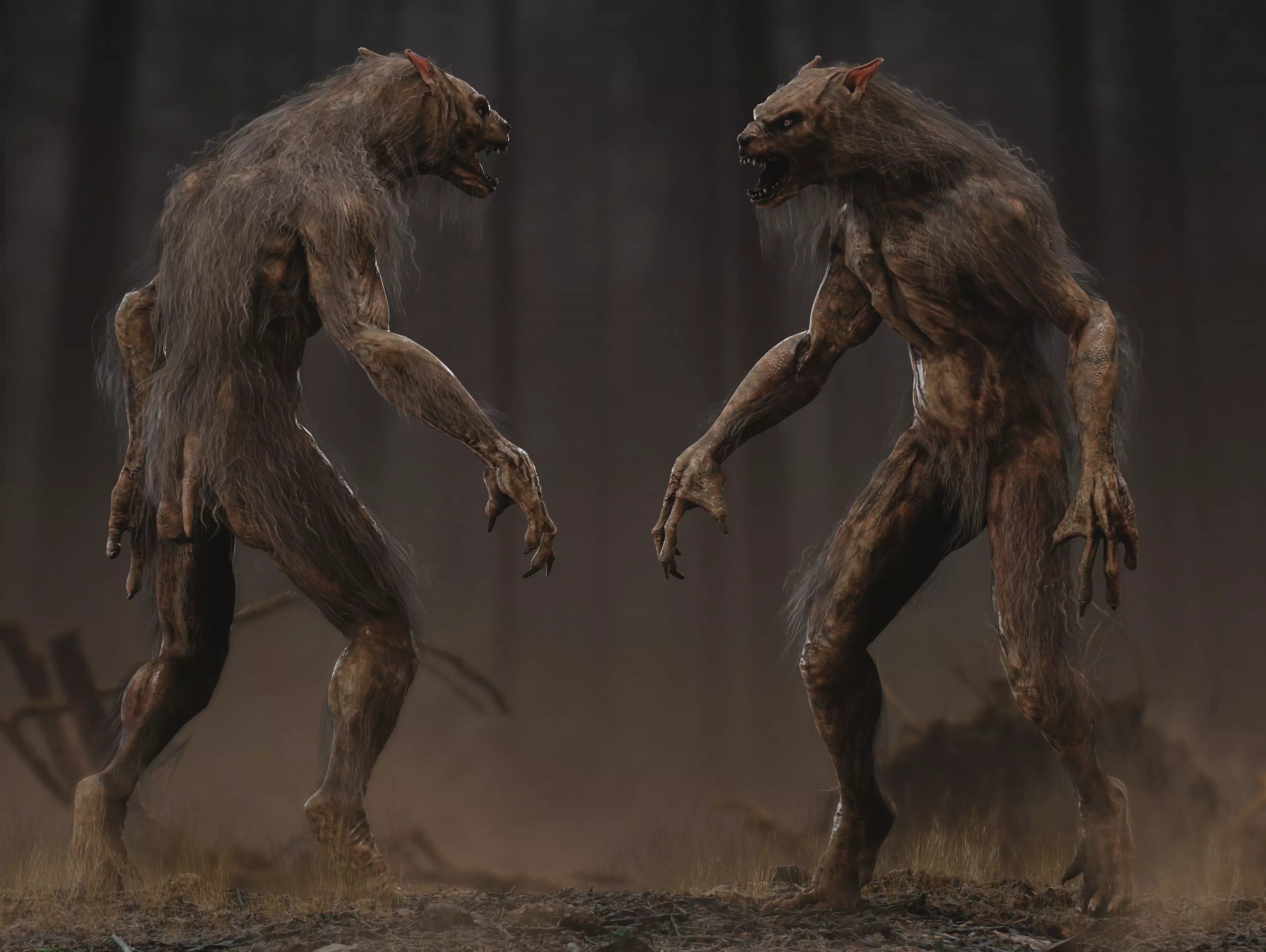 Lycan Low-poly 3D model_0