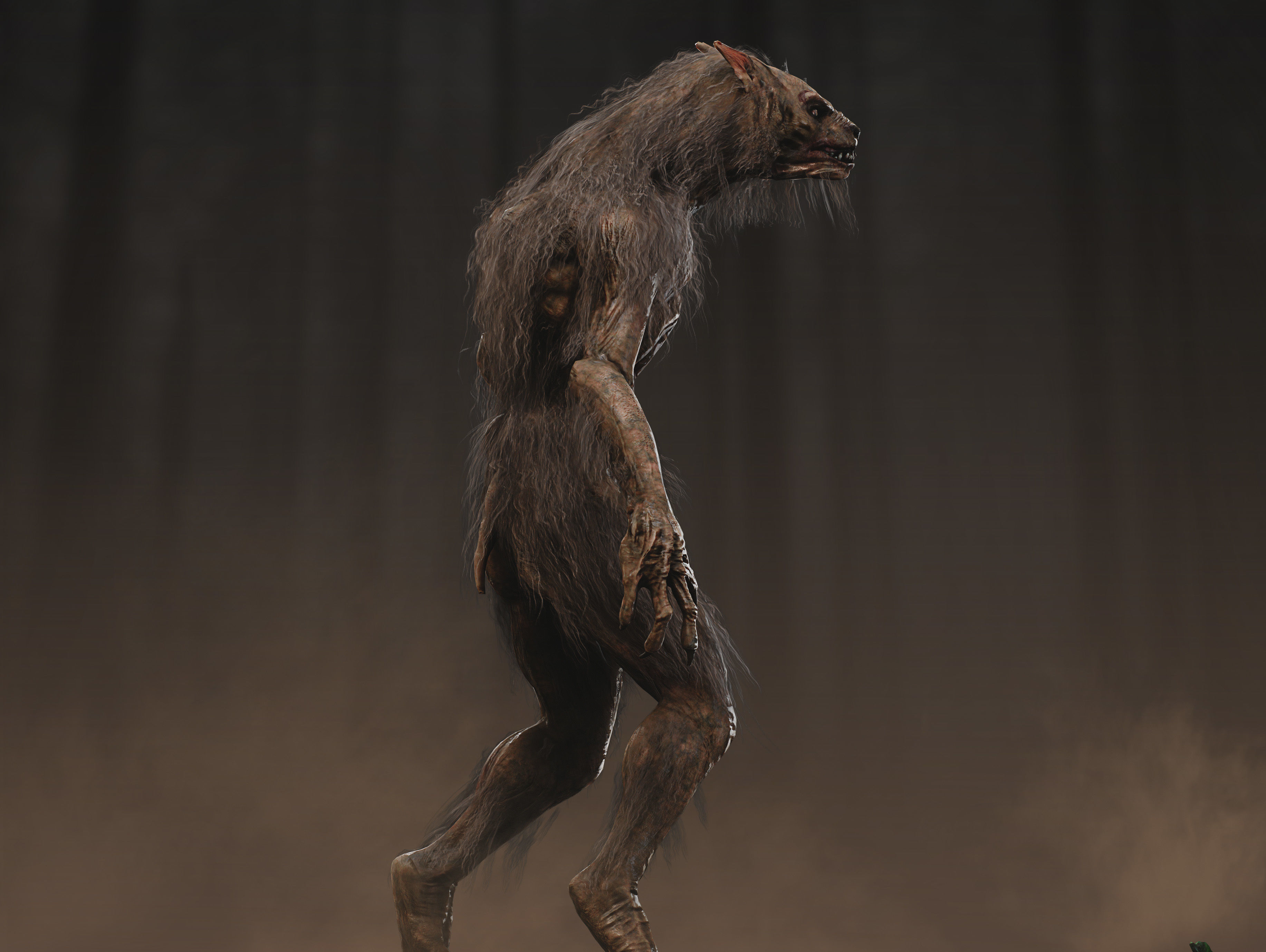 Lycan Low-poly 3D model_3