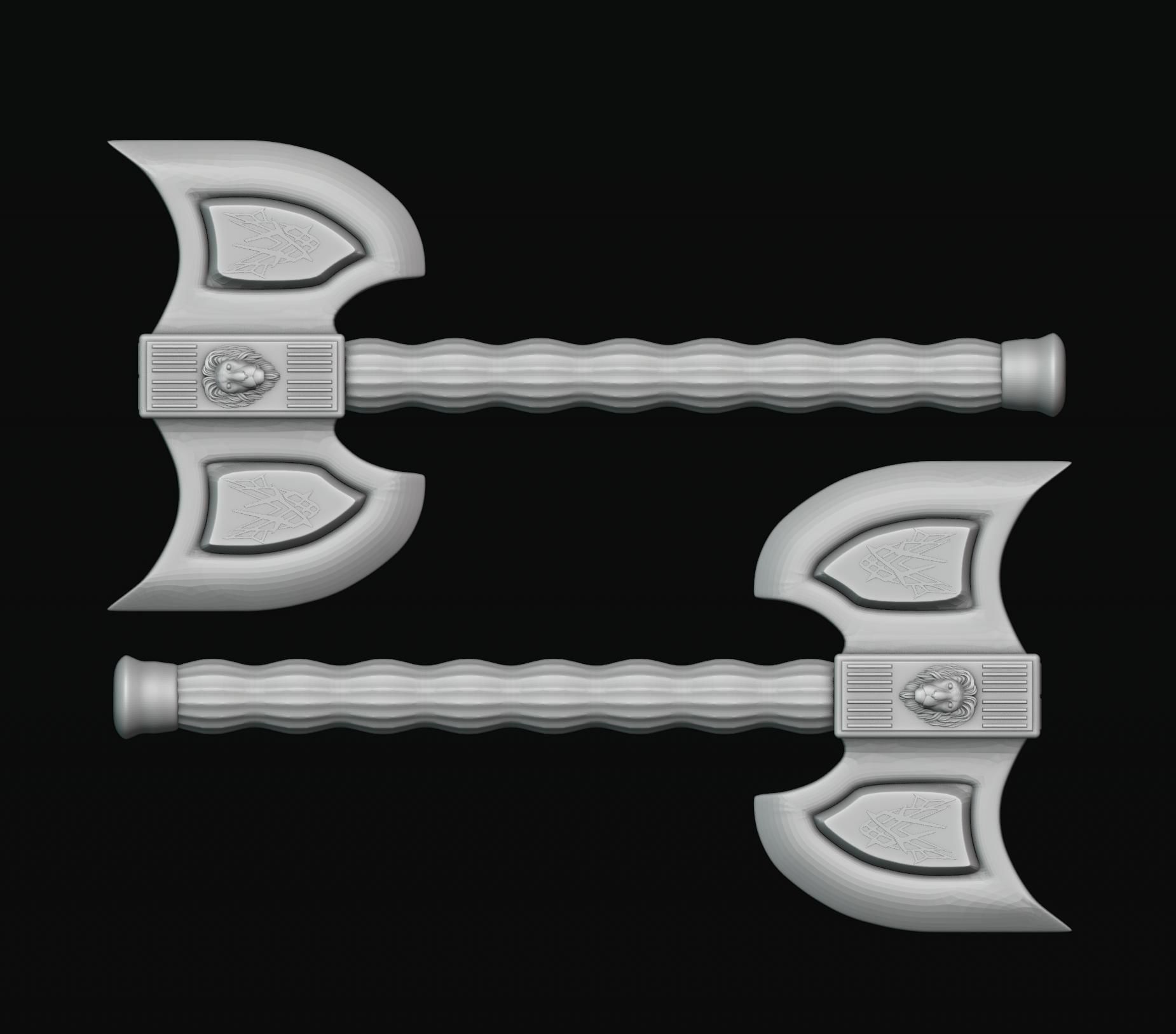 Viking Axe 5 3D print model_2