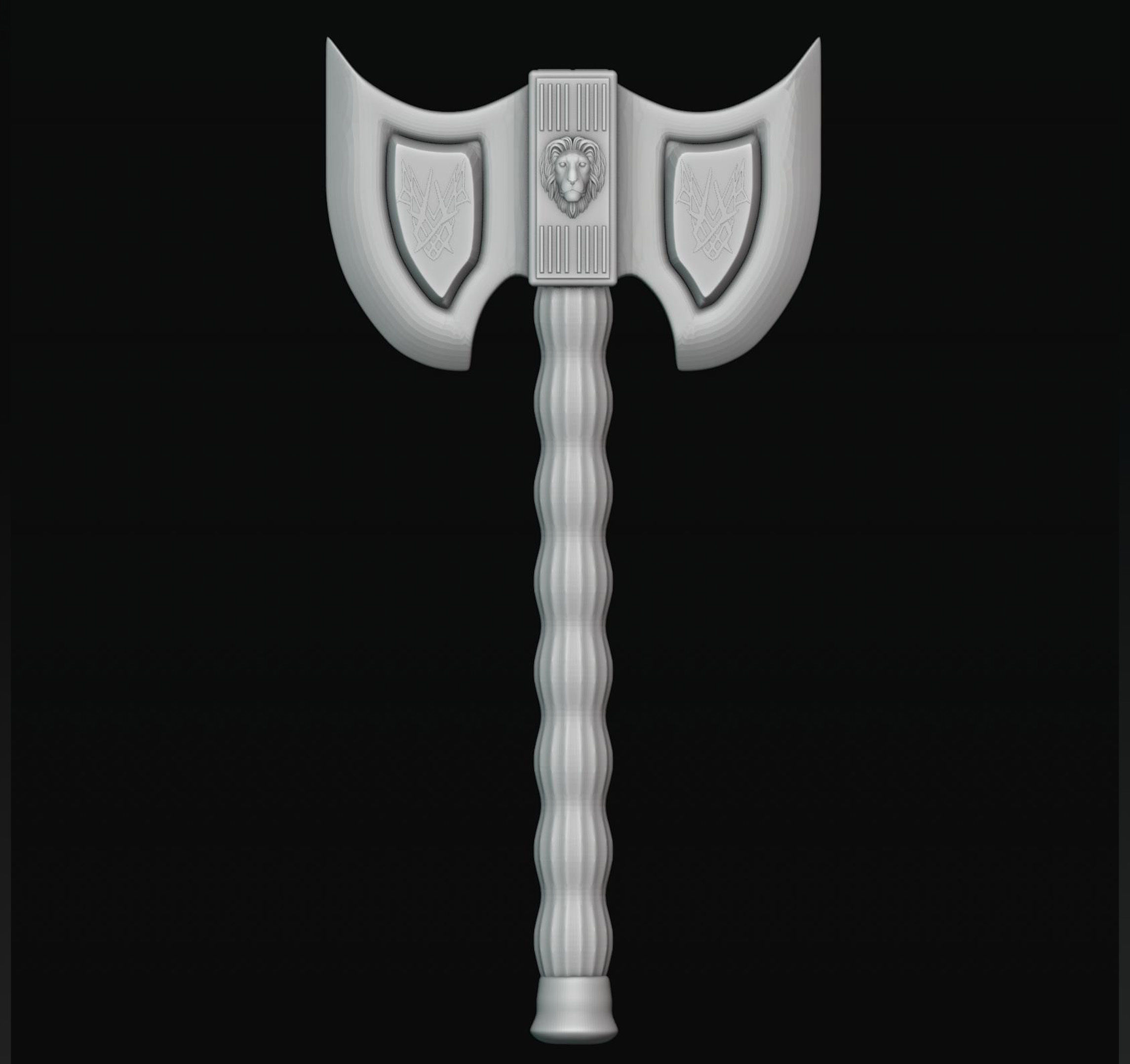 Viking Axe 5 3D print model_8
