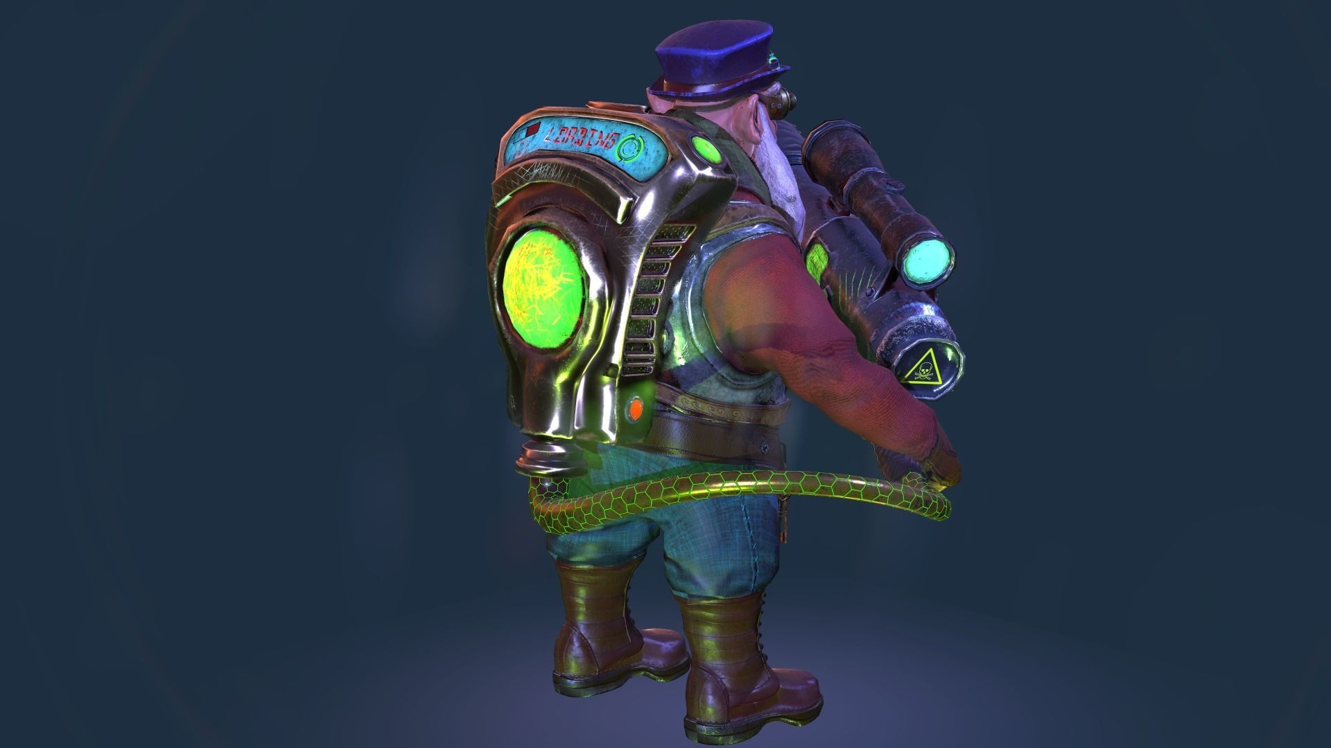 Sniper Character dota2 Low-poly 3D model_5