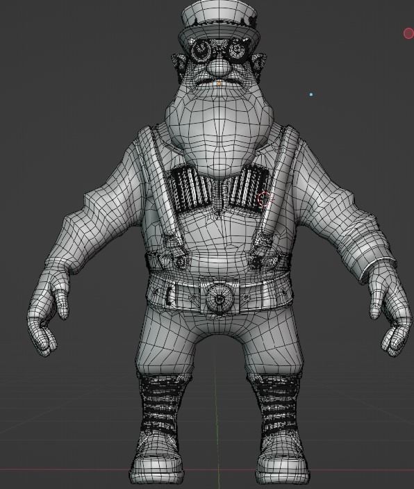 Sniper Character dota2 Low-poly 3D model_12